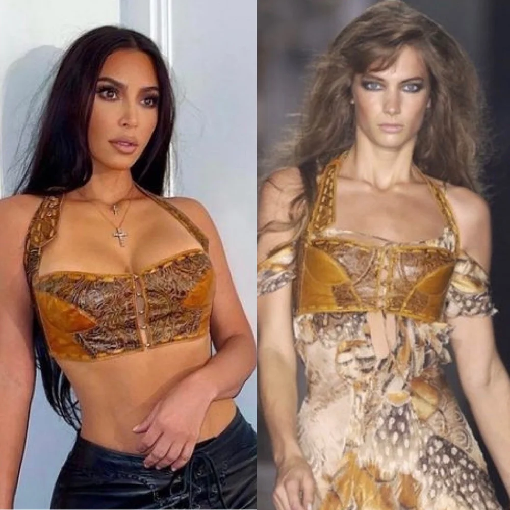 Kim in Roberto Cavalli S/S 2004