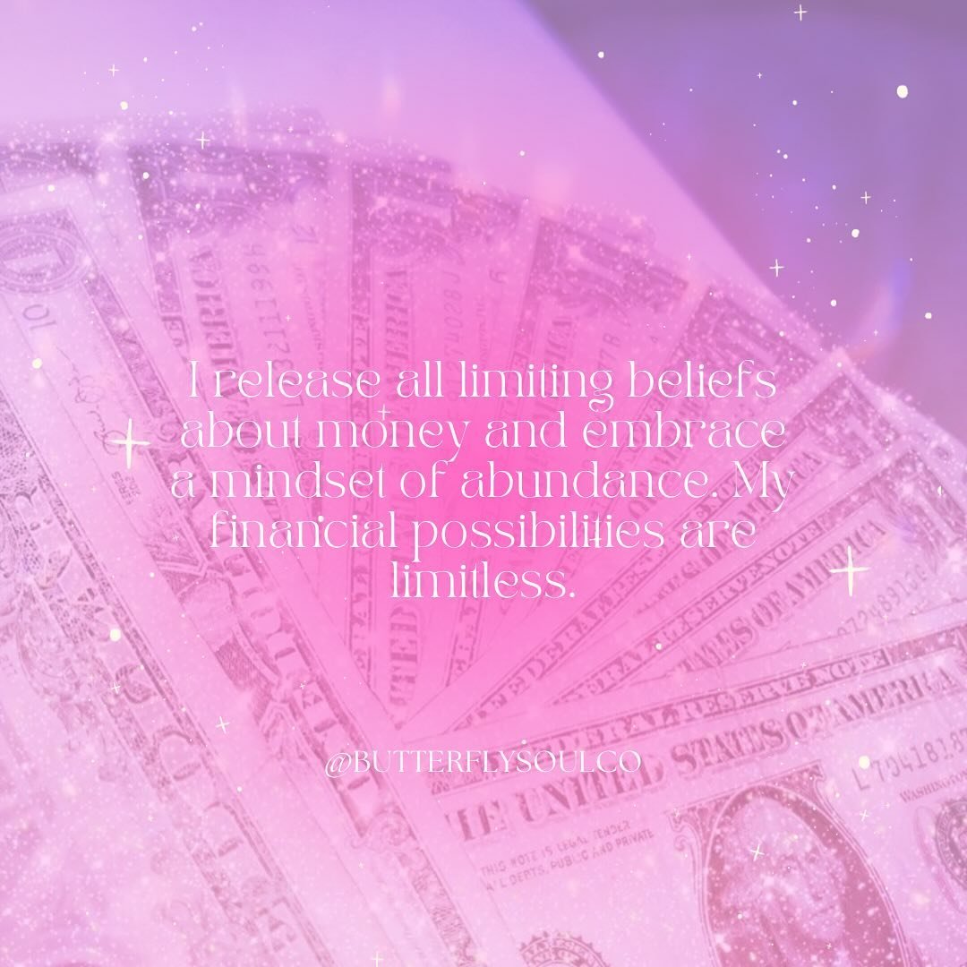 🌟 Breaking Free from Limiting Beliefs 🌟

&ldquo;I release all limiting beliefs about money and embrace a mindset of abundance. My financial possibilities are limitless.&rdquo;

Let go of the beliefs that have been holding you back and embrace the b