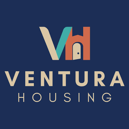 Logo for Ventura Housing with stylized 'Vh' and the words 'Ventura Housing' below.