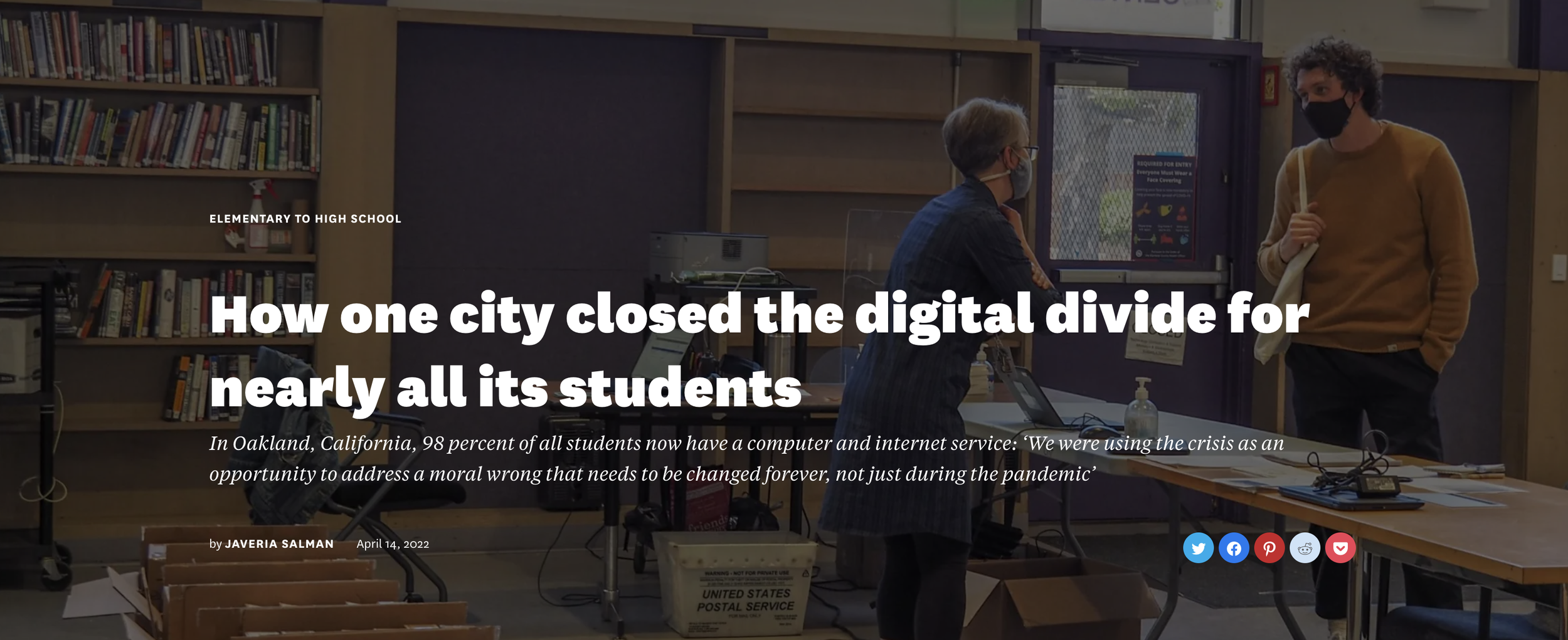 How one city closed the digital divide for nearly all its students