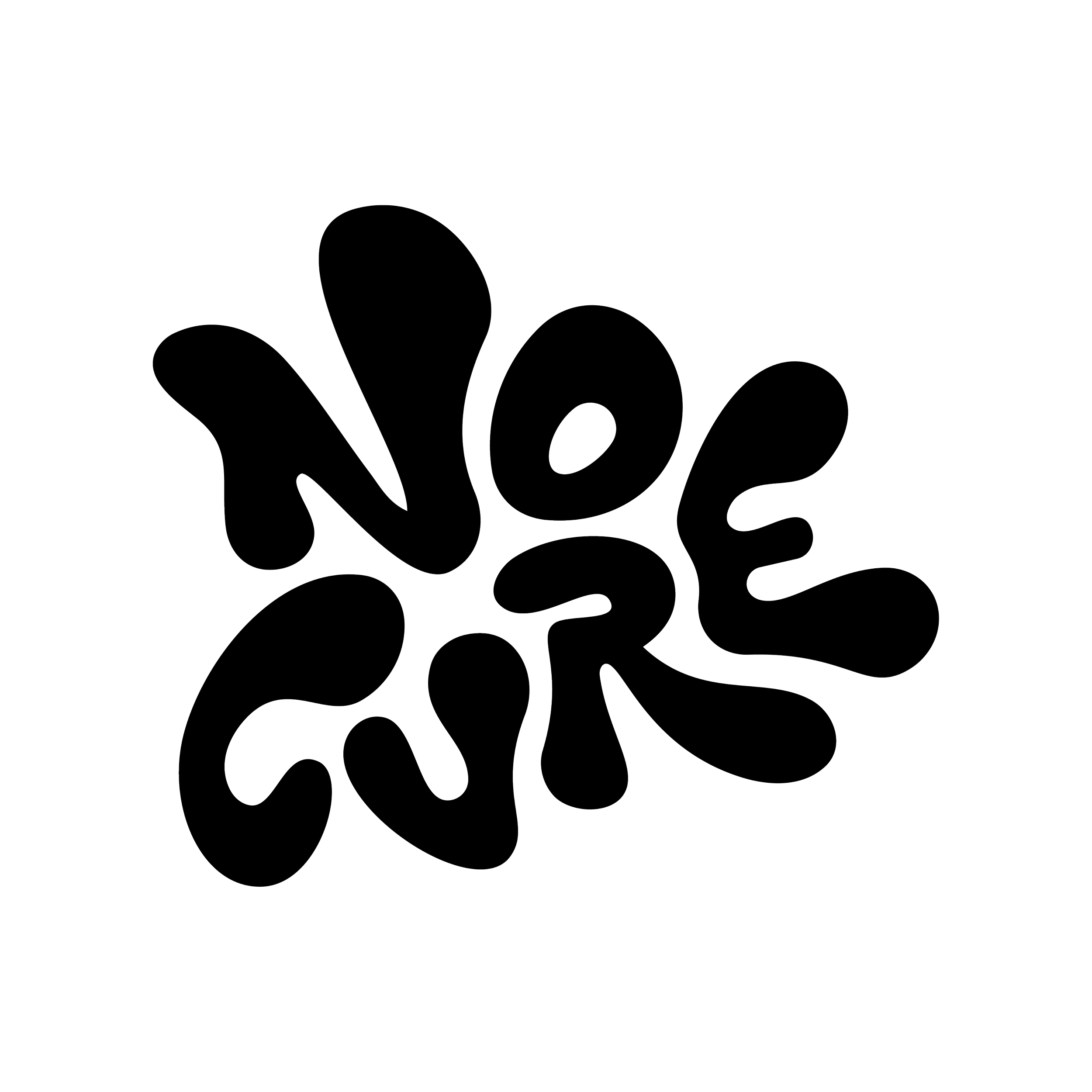 Black and white line drawing of the word 'LOVE' in a stylized, flowing font, with some letters connected.