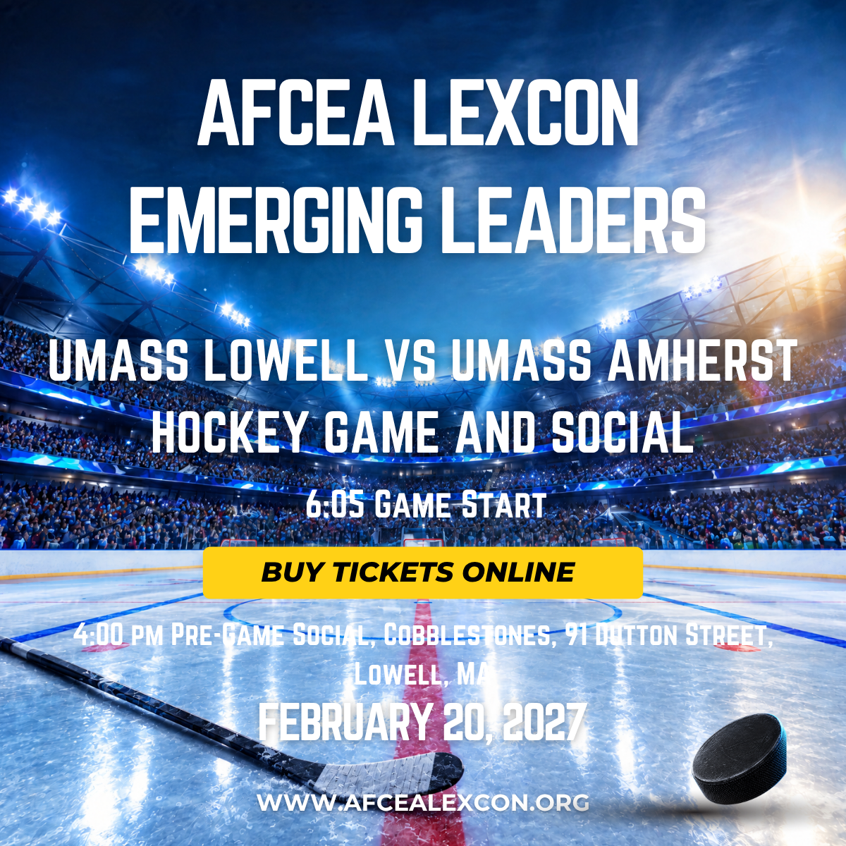 Emerging Leaders UMass Lowell vs UMass Amherst Hockey - February 20, 2027