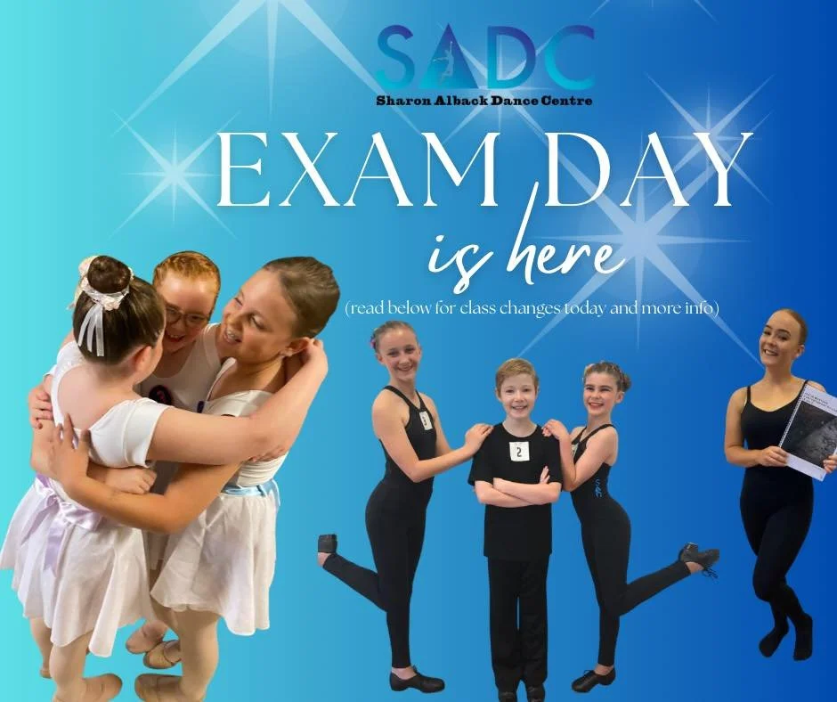 Exam Day Announcement 🌟

Today is exam day for some of our incredible SADC dancers! 💃✨

📢 Reminder (as noted in our July Newsletter): The following classes are cancelled today due to exams:

⭐️ Red Classical Class
⭐️ Sub-Senior Classical Class
⭐️ 