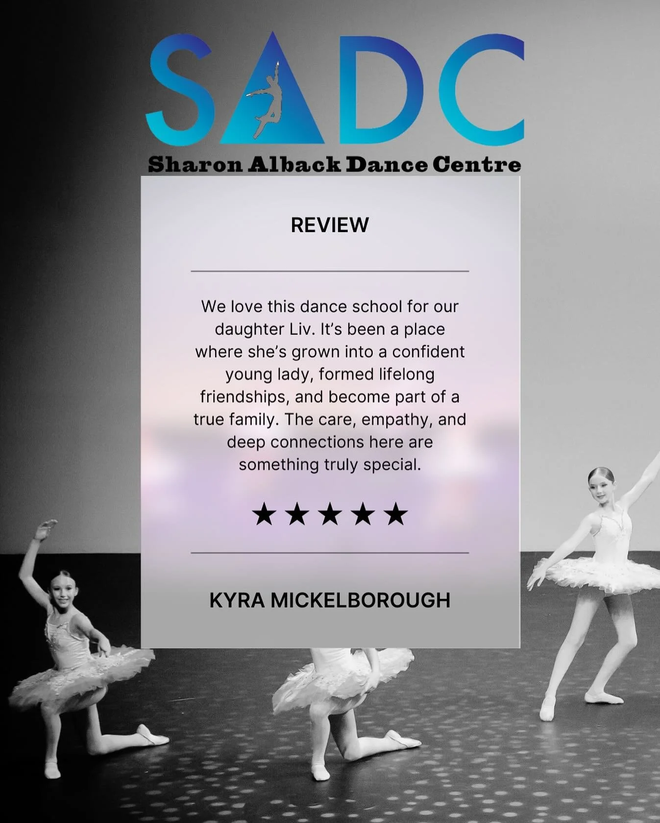 🫶🏼 we love hearing and seeing the reviews coming through. 

Thank you for taking the time to leave us a review. If you wish to share your experiences too, please do! 

#sadc #sadcofficial #dance #redcliffepeninsula #moretondaily #redcliffedance #br