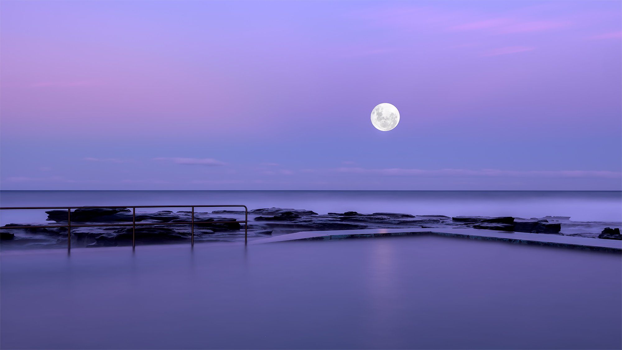 Full Moon Rising over Coalcliff
