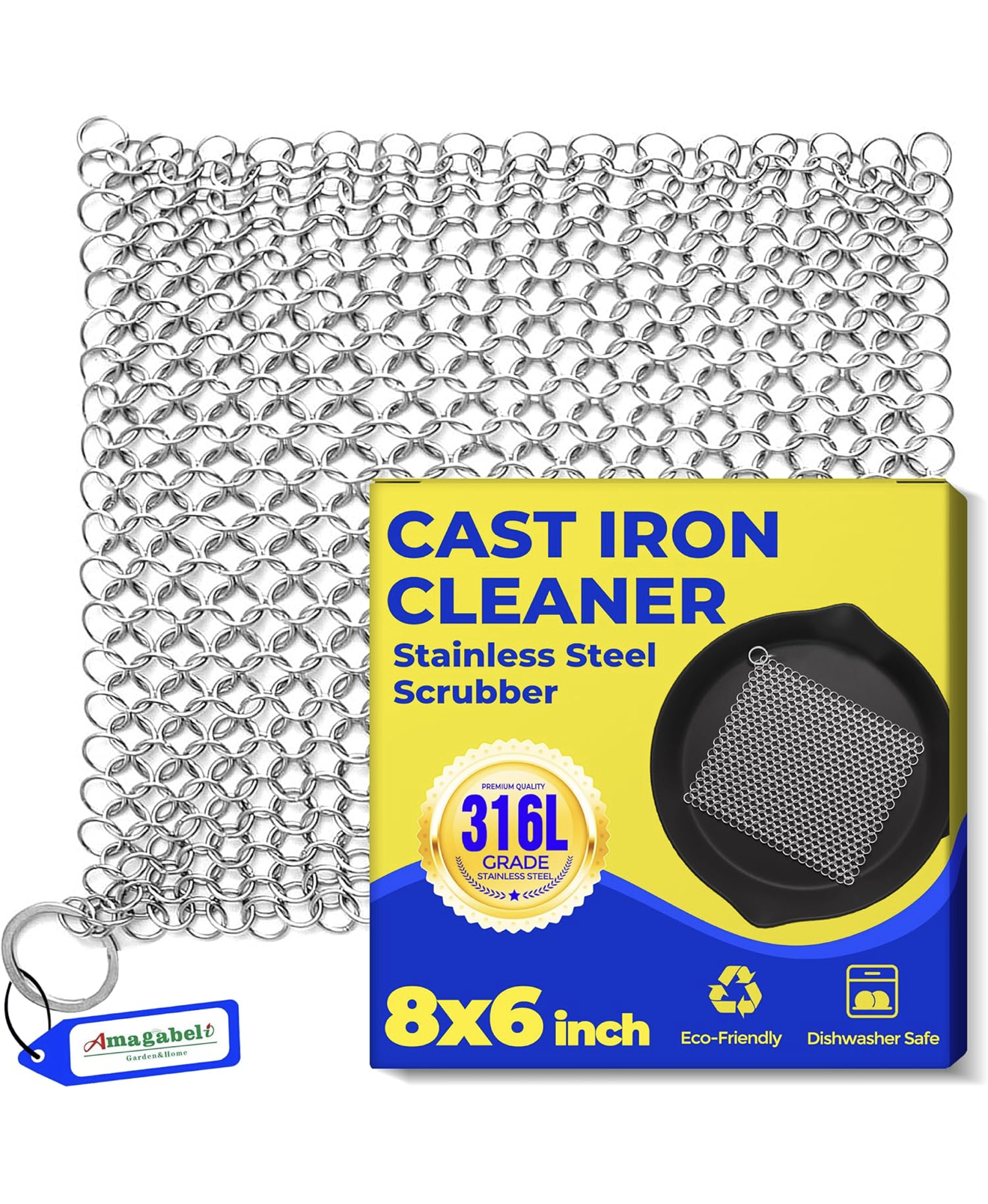Stainless Steel Chainmail Scrubber