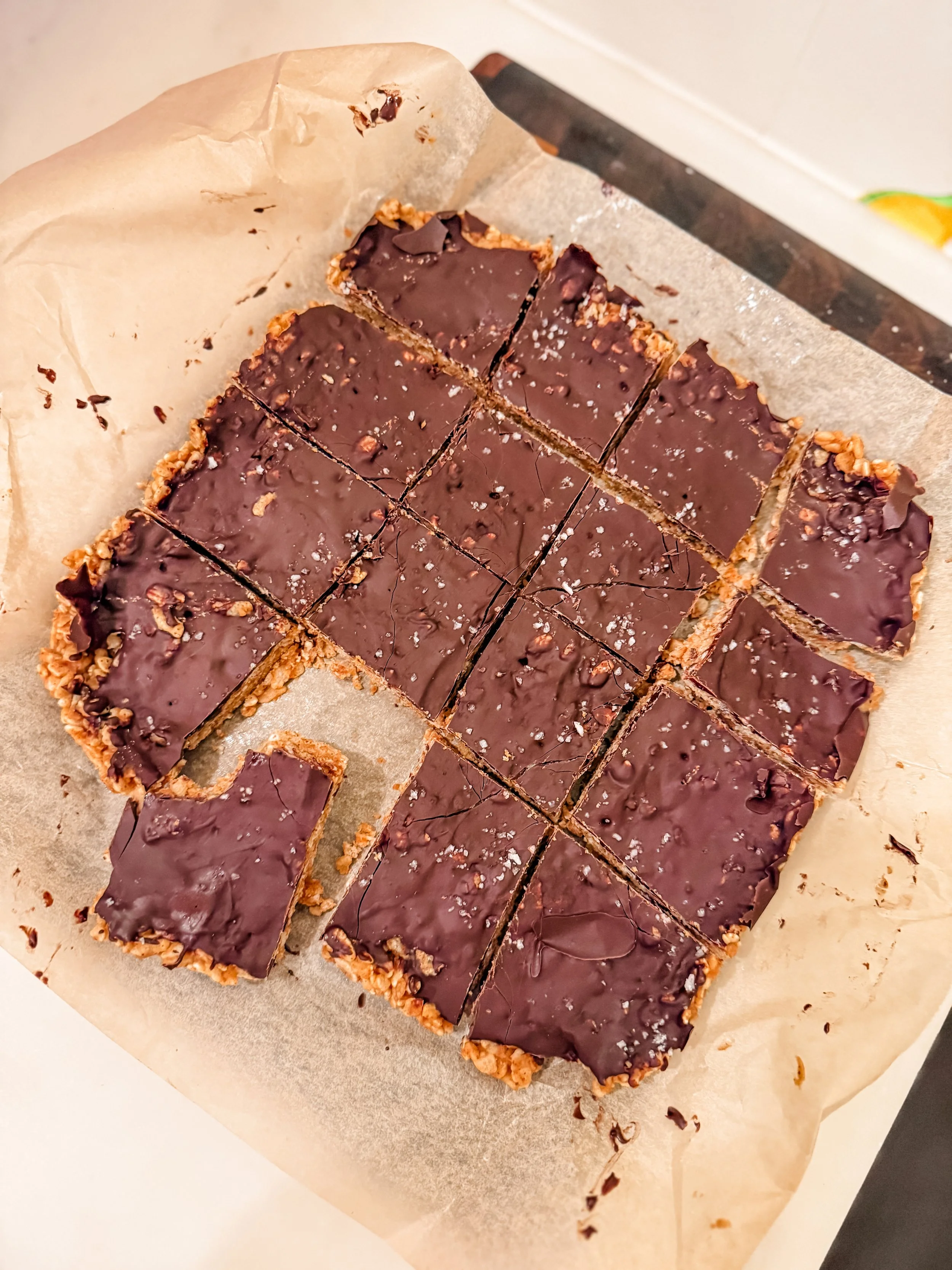 Peanut Butter Chocolate Rice Crispy Bars