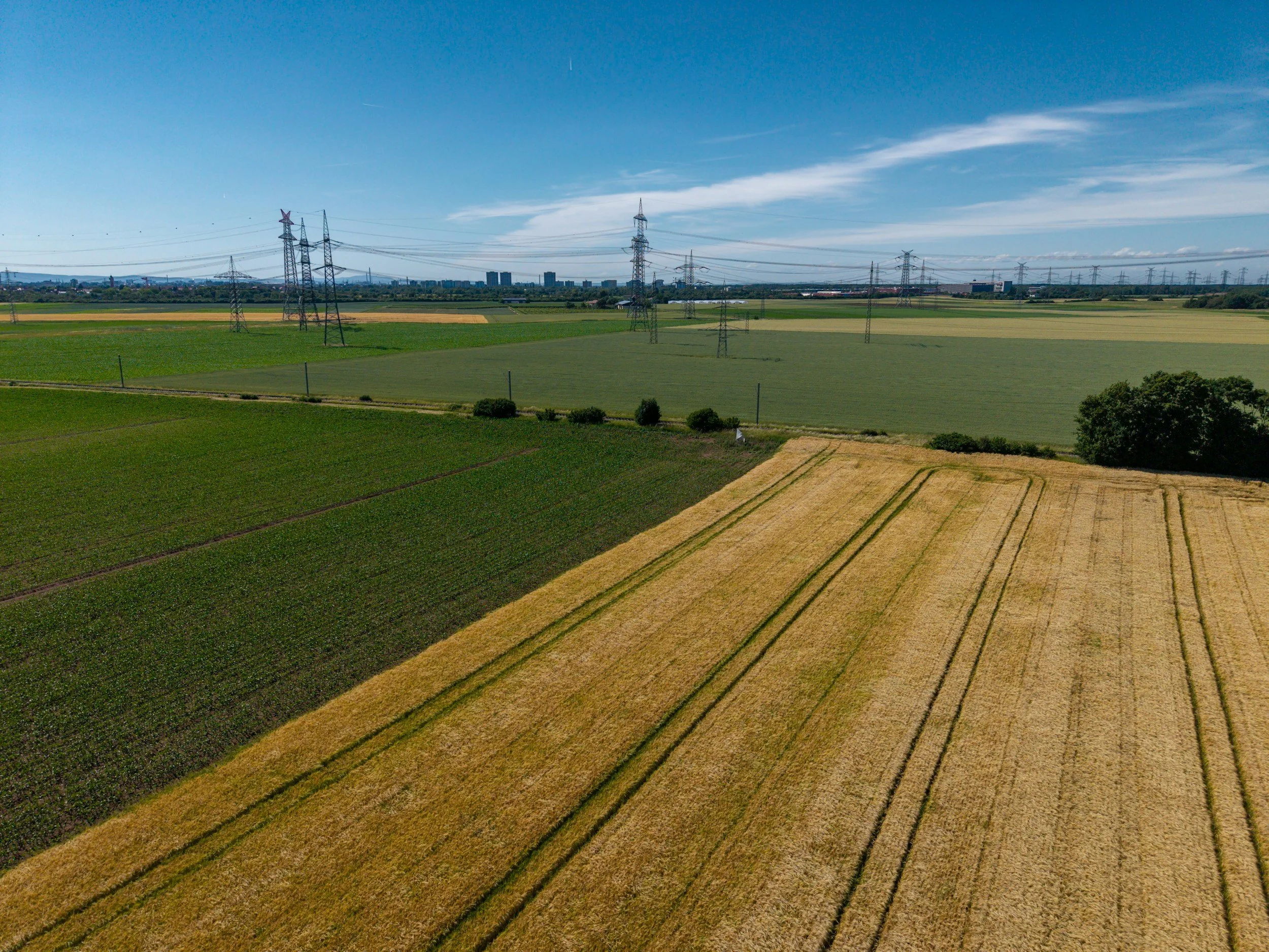 transmission line easement through farm NSW