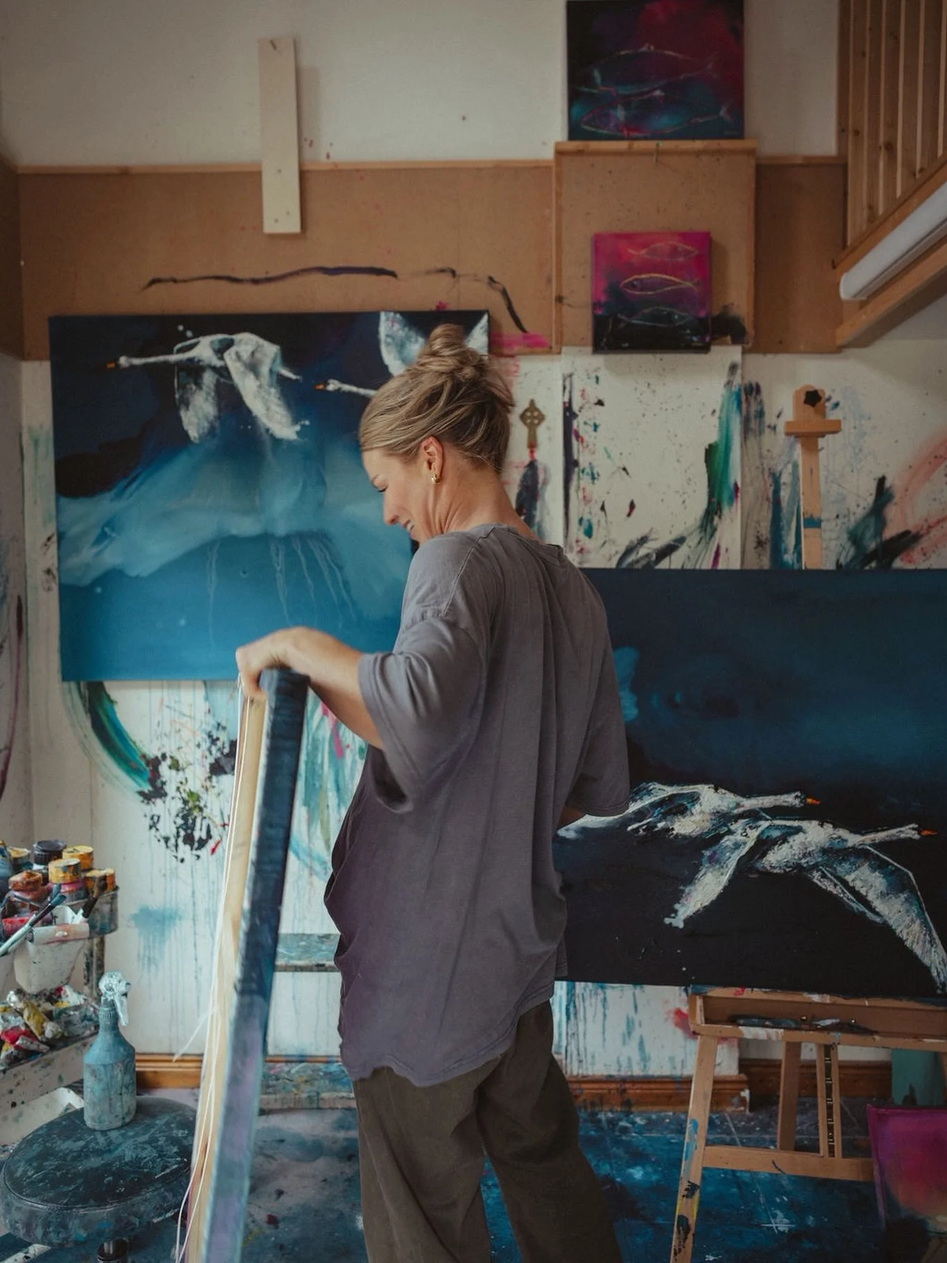 I naturally gravitate towards bold colour and bold mark-making. Pulling back doesn&rsquo;t always come naturally.

I&rsquo;ve been experimenting with more restraint - in my palette, in the application of paint, in knowing when enough is enough. Makin