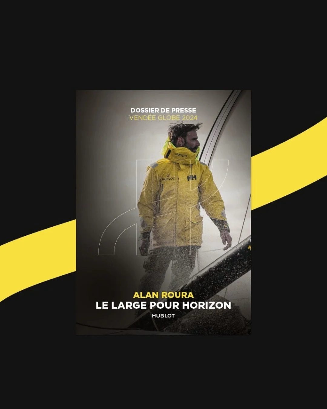 👀 Retour en images sur un beau projet ! 
.
Dossier de Presse : Alan Roura et Hublot pour le Vend&eacute;e Globe 2024 ⛵️
.
En collaboration pour l&rsquo;agence @designe_nikogil 
Photos : &copy;Jean-Louis Carli
Illustrations : @louis.fievr 
.
Le dossi