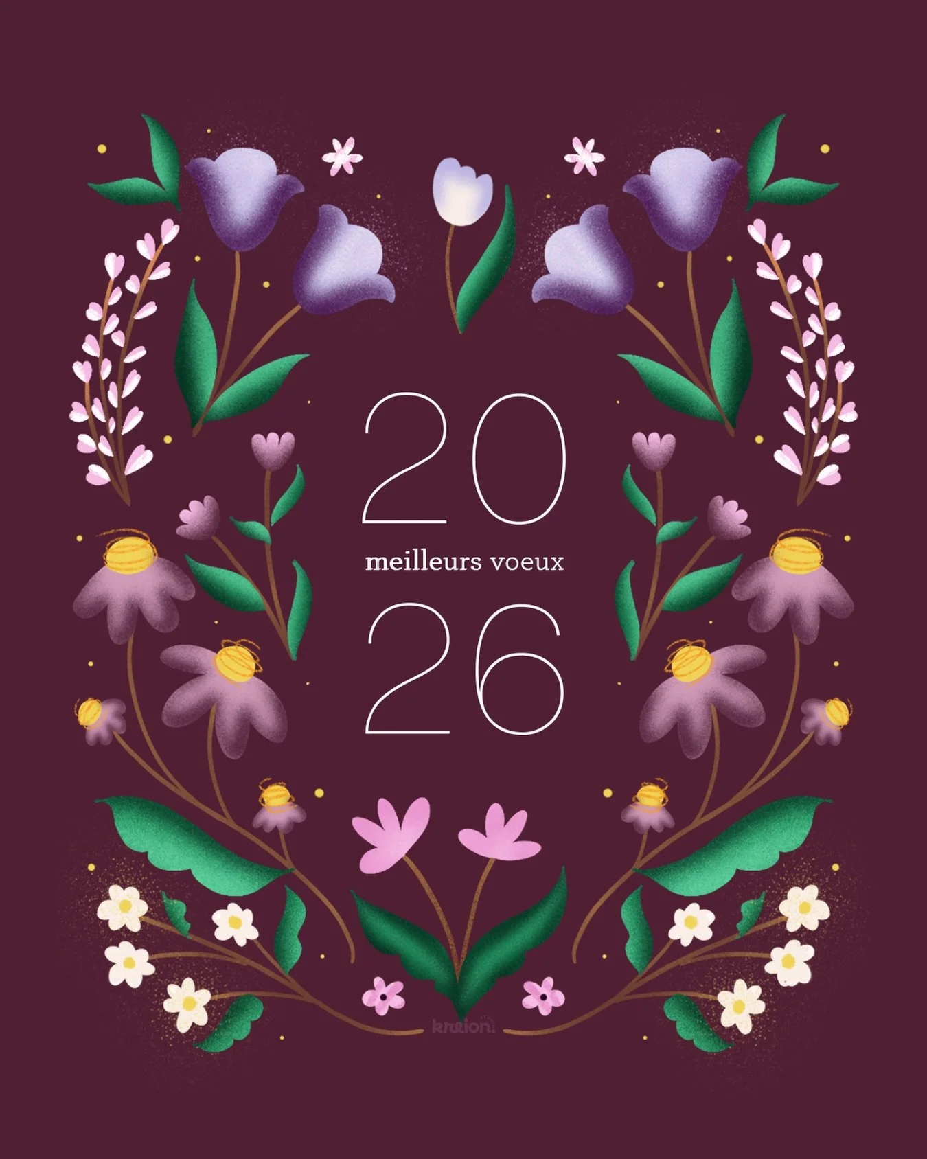 ✨ Cap sur 2026 avec un peu de douceur ✨

Je vous souhaite une ann&eacute;e remplie de bonheur, de sant&eacute; et de belles r&eacute;ussites, mais surtout de moments partag&eacute;s et de belles rencontres !

Merci &agrave; tous les clients, partenai