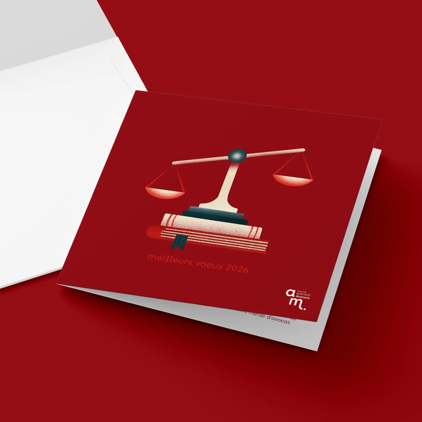 Lorsque l&rsquo;illustration est au service de vos besoins ! ✏️
.
Carte de v&oelig;ux pour le cabinet d&rsquo;avocats Auch&eacute; Monforte ! ⚖️ Merci @maelle_auche pour ta confiance ! 🤝
.
#illustration #graphicdesign #bestwish