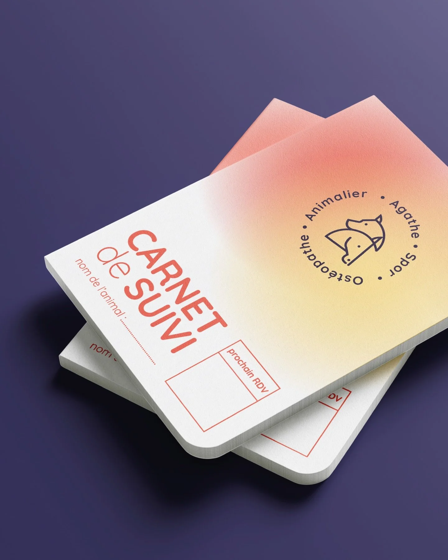 🐴 Voici l&rsquo;identit&eacute; visuelle d&eacute;velopp&eacute;e pour Agathe Spor, ost&eacute;opathe animalier.
.
L&rsquo;identit&eacute; a &eacute;t&eacute; pens&eacute;e comme une traduction visuelle de l&rsquo;&eacute;nergie d&rsquo;Agathe, de s