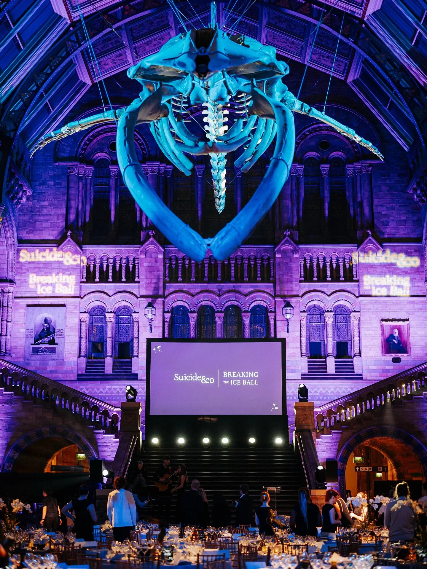 Last month the Capture team had the privilege of attending the Breaking the Ice Ball hosted by @suicideandco ✨. Held at the iconic Natural History Museum and hosted by Jamie Laing, the night brought people together to open up the conversation around 