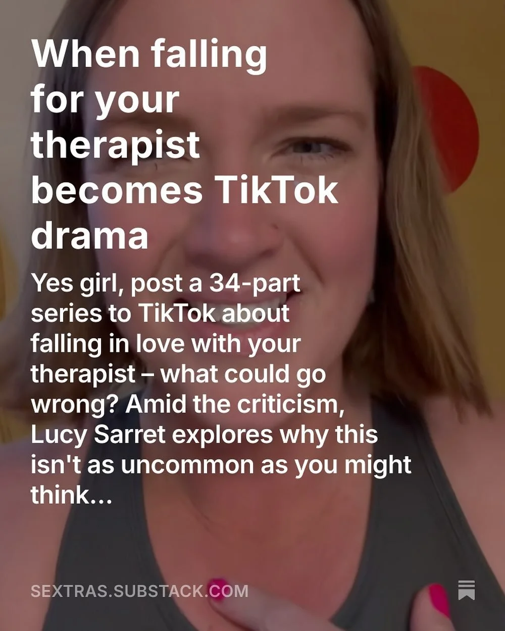 If you&rsquo;ve been on that side of TikTok, you&rsquo;ll have heard everything there is to know about Kendra Hilty and her psychiatrist (and if you haven&rsquo;t, you&rsquo;re about to). 

Yes, falling for your therapist happens more often than you 