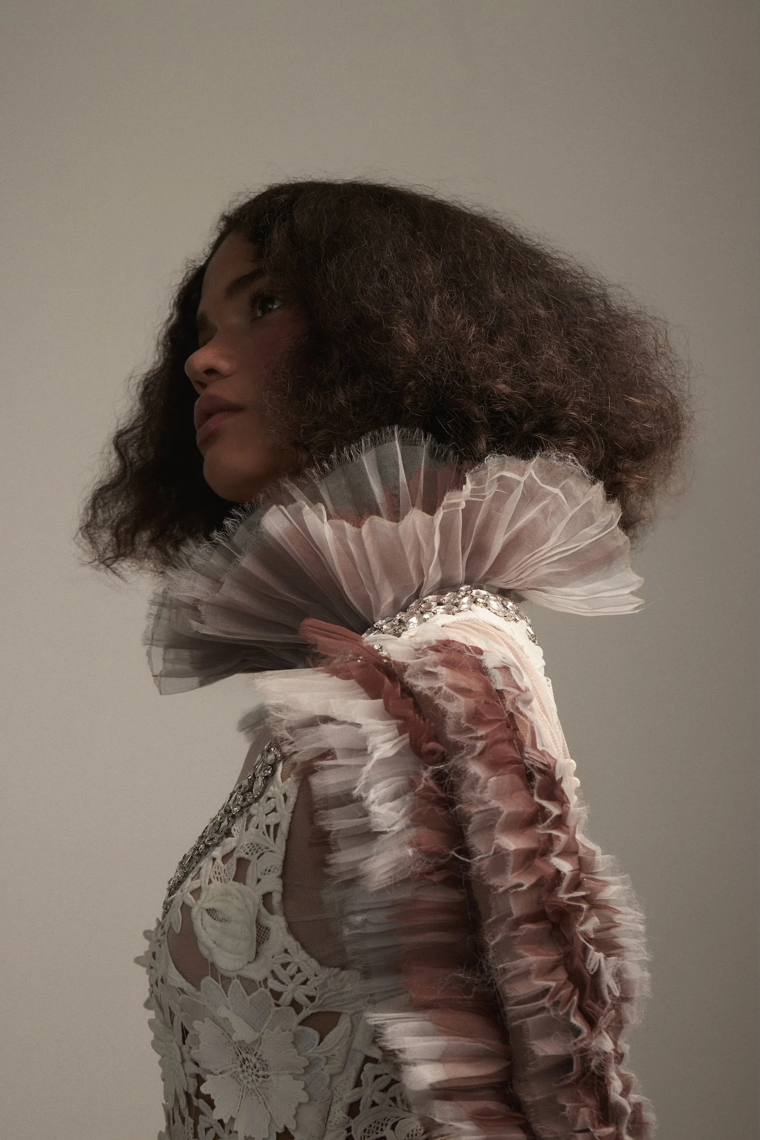 LEO LIN lace dress / MILLICENT DARLING pleated blouse