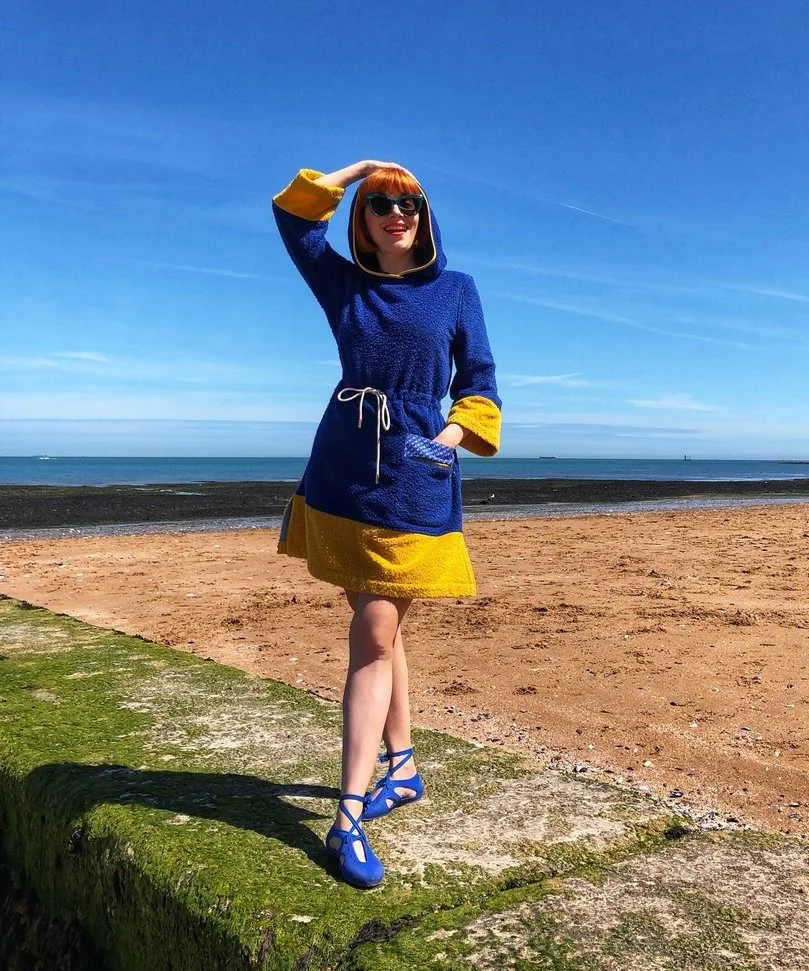 Santana Blue on the beach in Margate (UK)