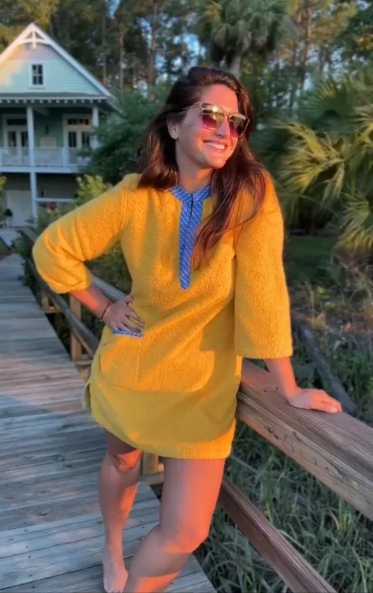 Emily Jane Johnston Domino Towelling Dress