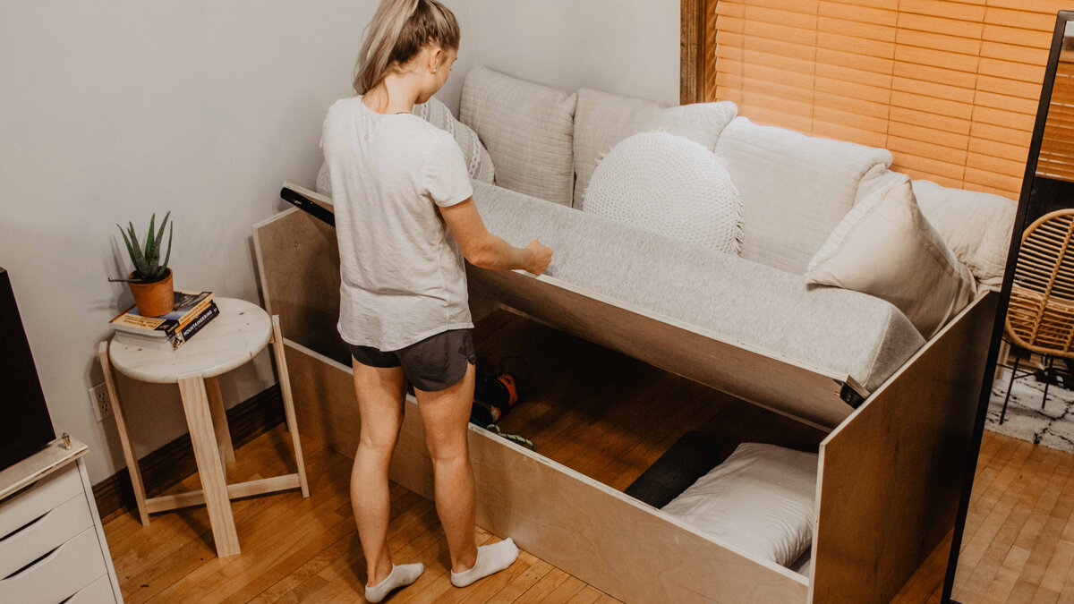 Sofa Bed With Storage Woodbrew