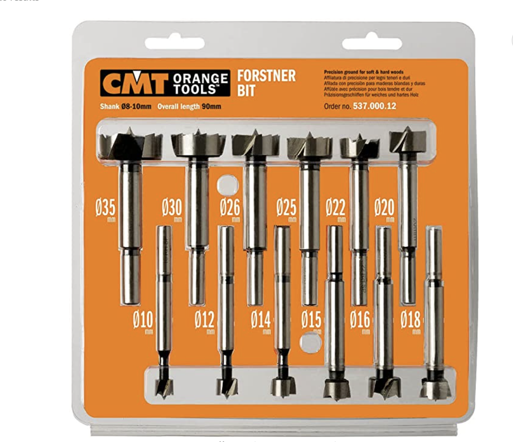 CMT Forstner Bit Set