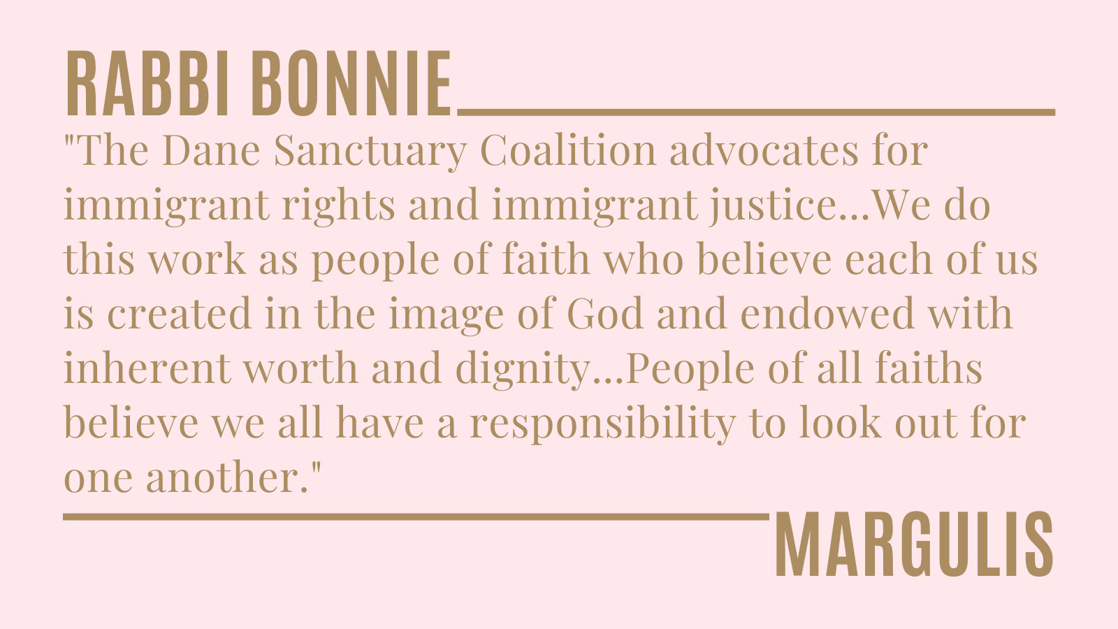 Faith and Justice in Dane Co., Wisconsin