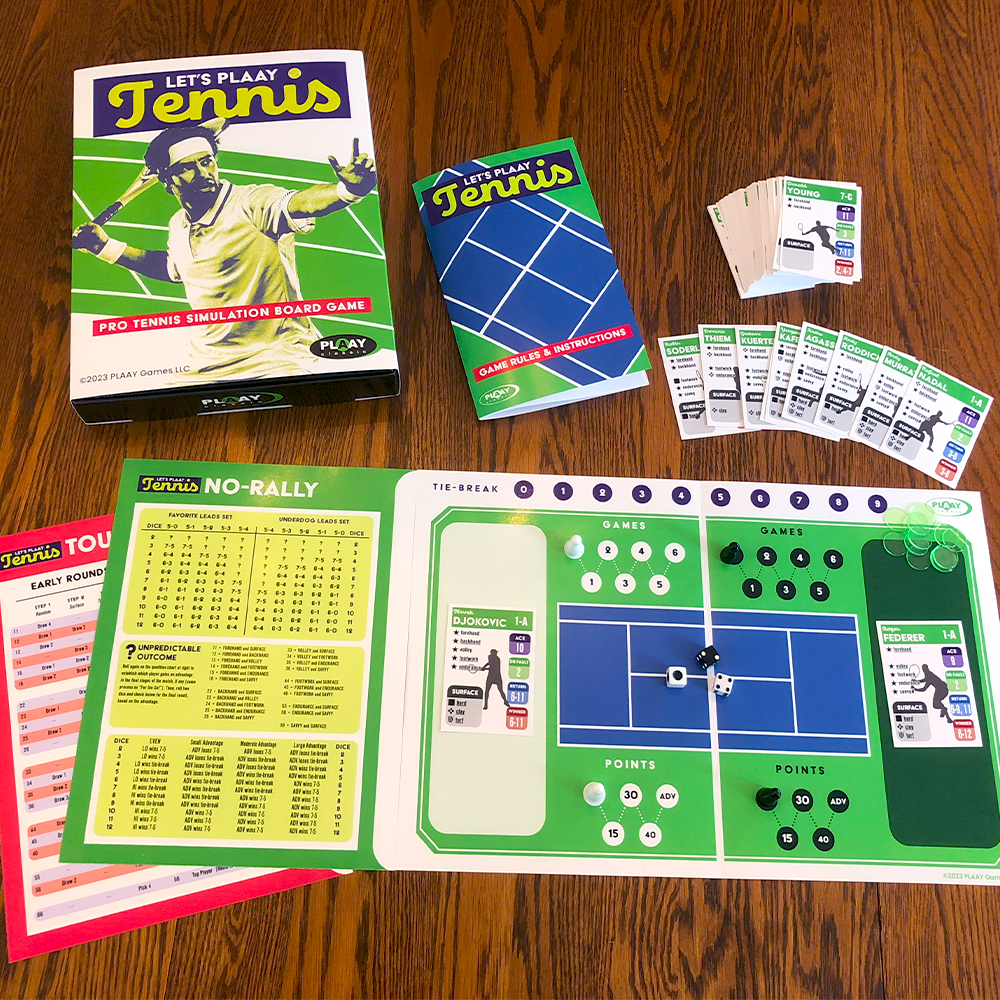 Let's PLAAY Tennis Fast-Action Cards — PLAAY Games