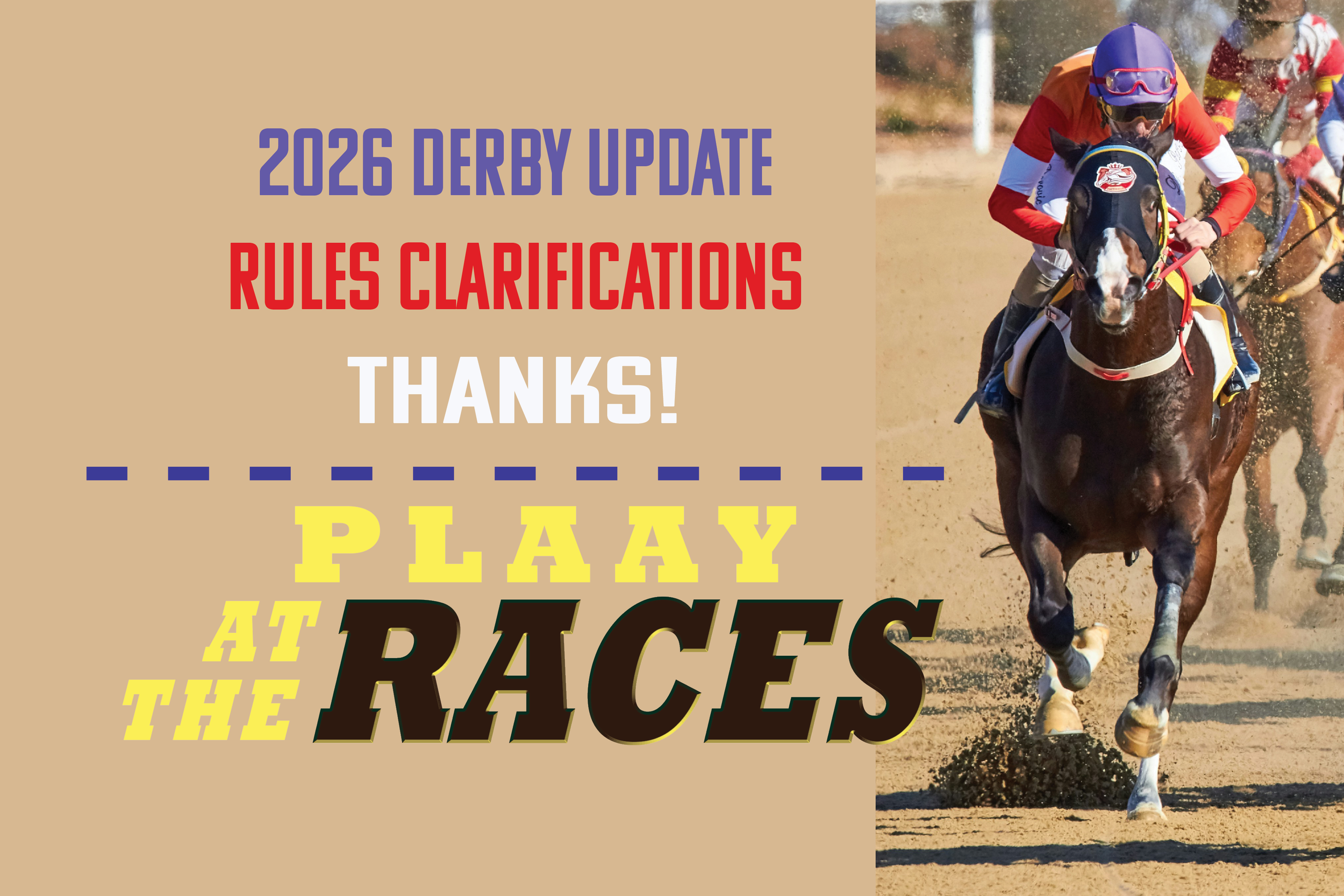PLAAY at the Races: "And, (We're) OFF!..."