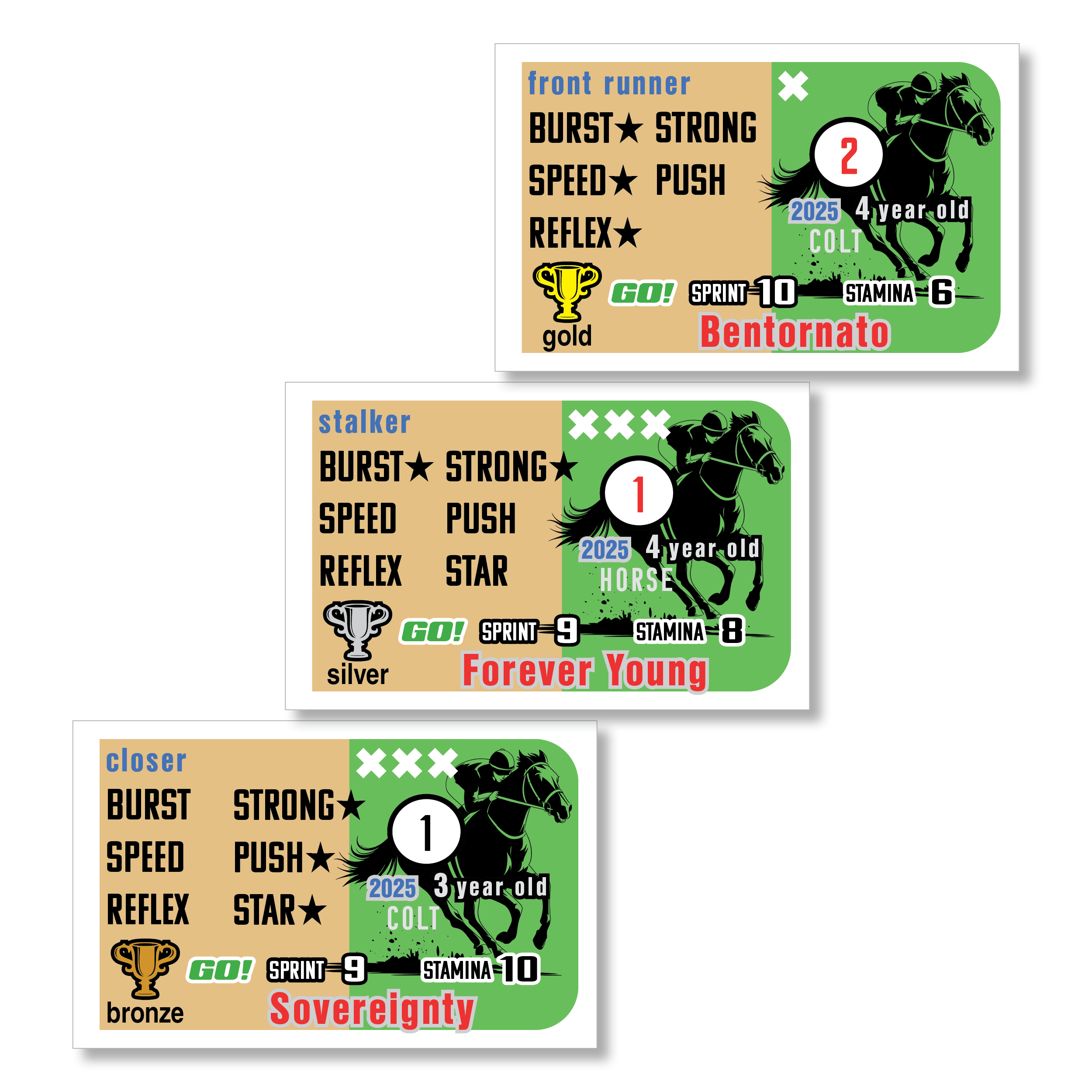 2025 Thoroughbred Racing Season Card Set