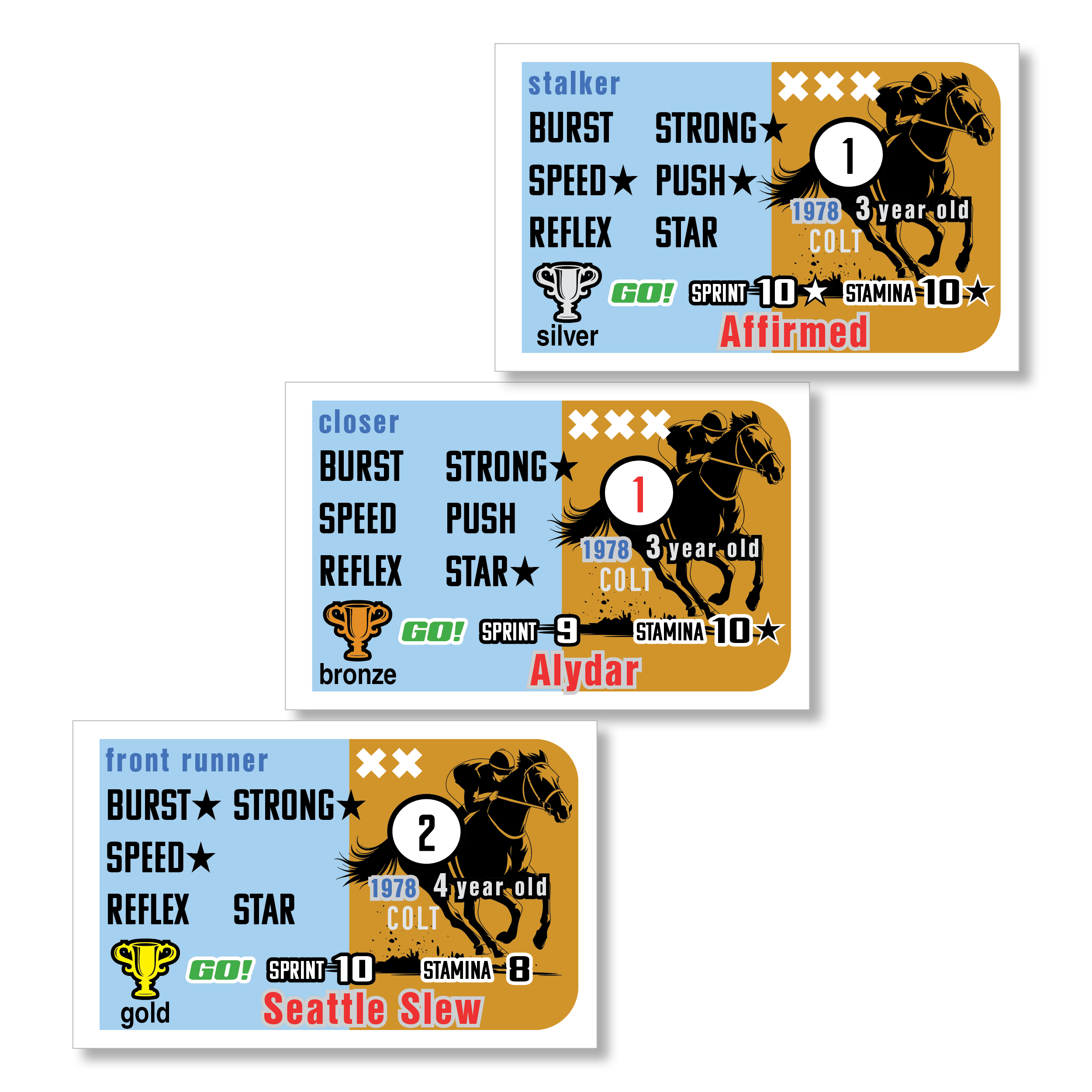 1978 Thoroughbred Racing Season Card Set