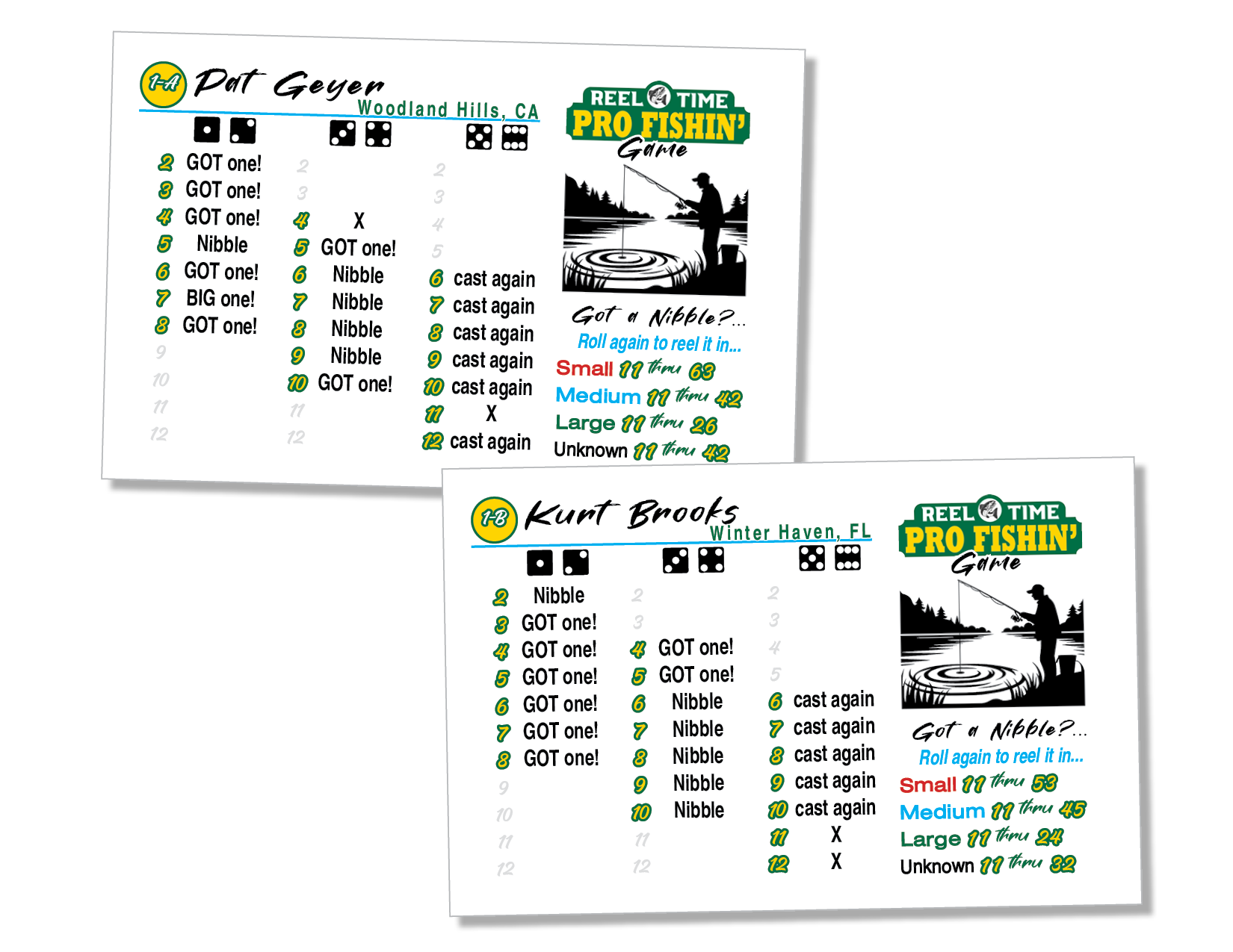 Reel Time Fishin' Pros Cards