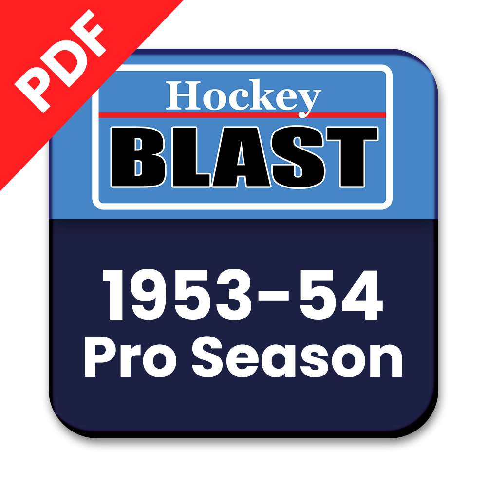 1953-54 Pro Hockey Season PDF