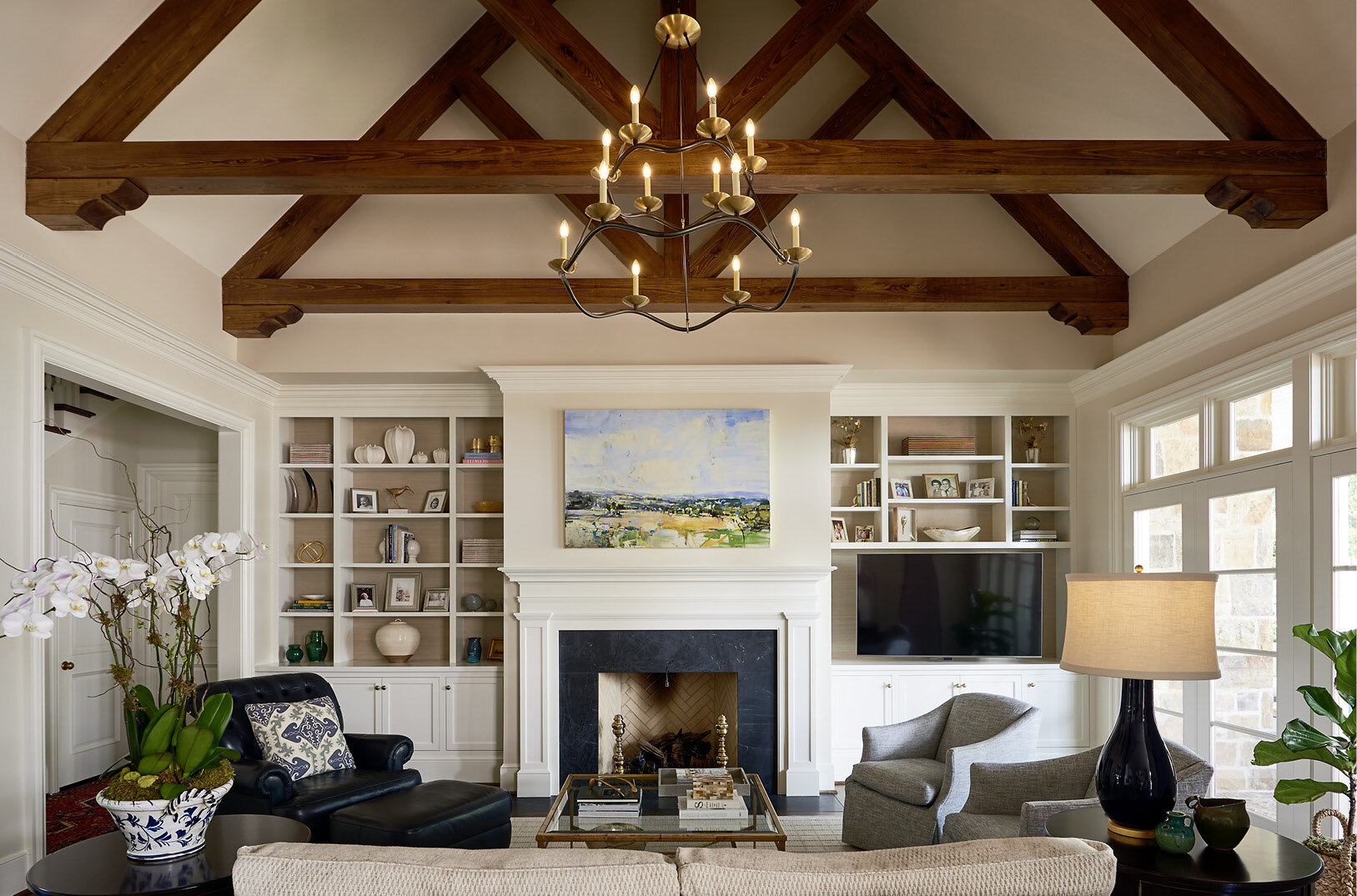 Carter Skinner Residential Design Custom Home Traditional Beams.jpg