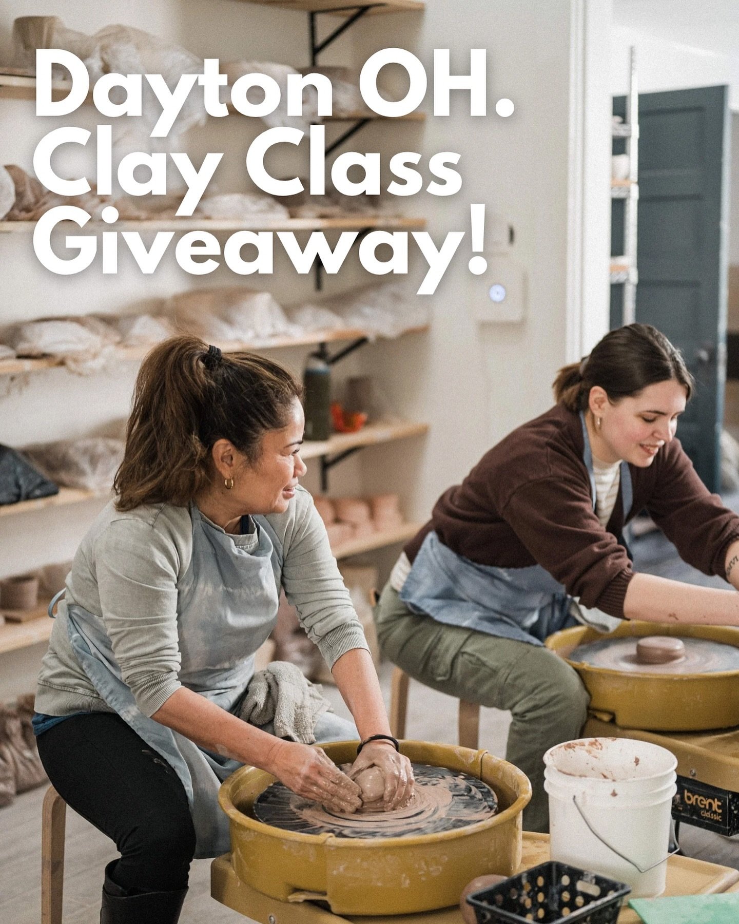 🎉 GIVEAWAY ALERT! 🎉 

We're celebrating! What are we celebrating? Nothing in particular, just feeling grateful for all of you and the space we have to CREATE! 

One lucky winner will receive a free wheel or hand building workshop of their choice! 
