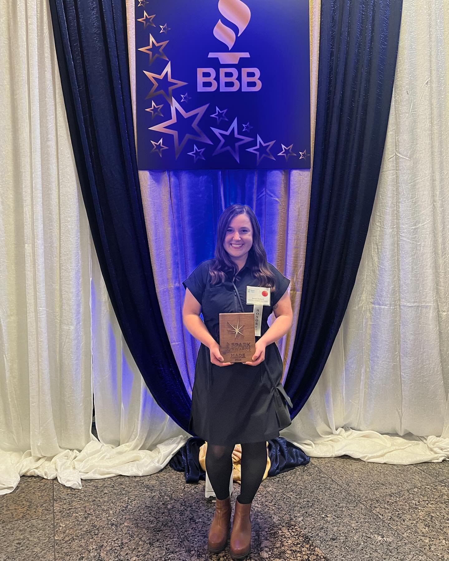 It's truly an honor to accept the Dayton Spark Award presented by the @daytonbbb! 

Every day, we strive to provide a platform for creativity and skill-building in our community. Your continued support fuels our dedication, and we're excited to keep 