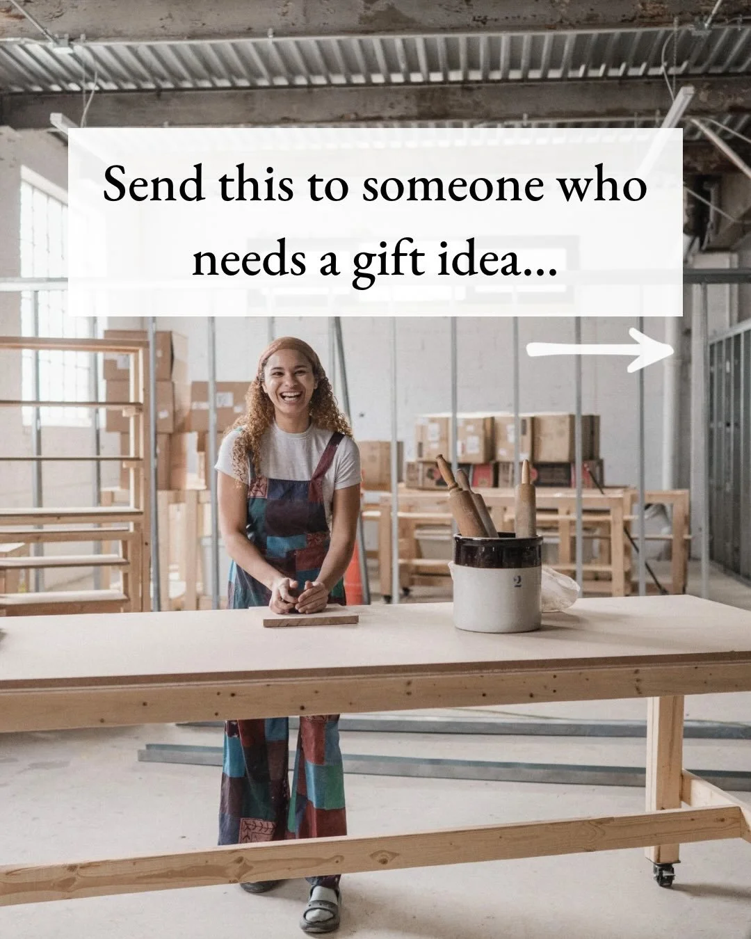 Experiences > things.

Give a MADE gift card to try something new or grow skills in community- pottery now, and soon sewing, knitting, fiber arts, and more.

Use it now for our full clay lineup at our 1619 E 5th St studio, or later at our new Wayn