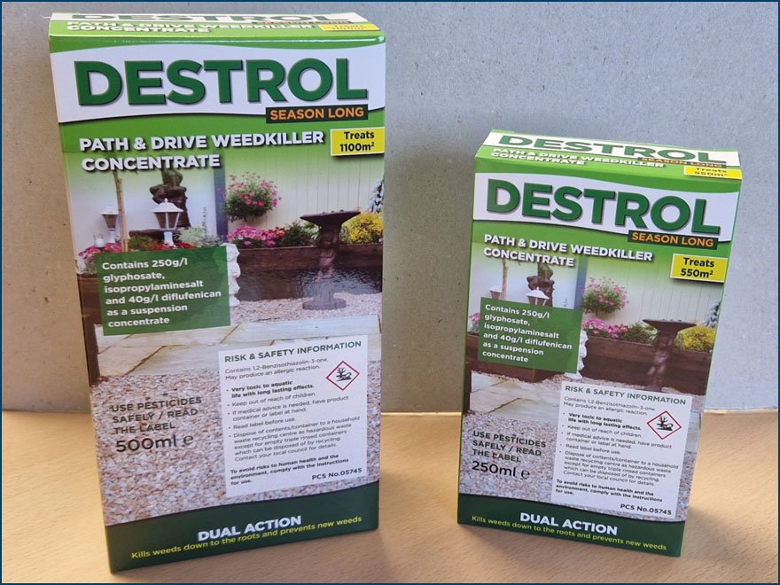 Destrol Weedkiller Packaging