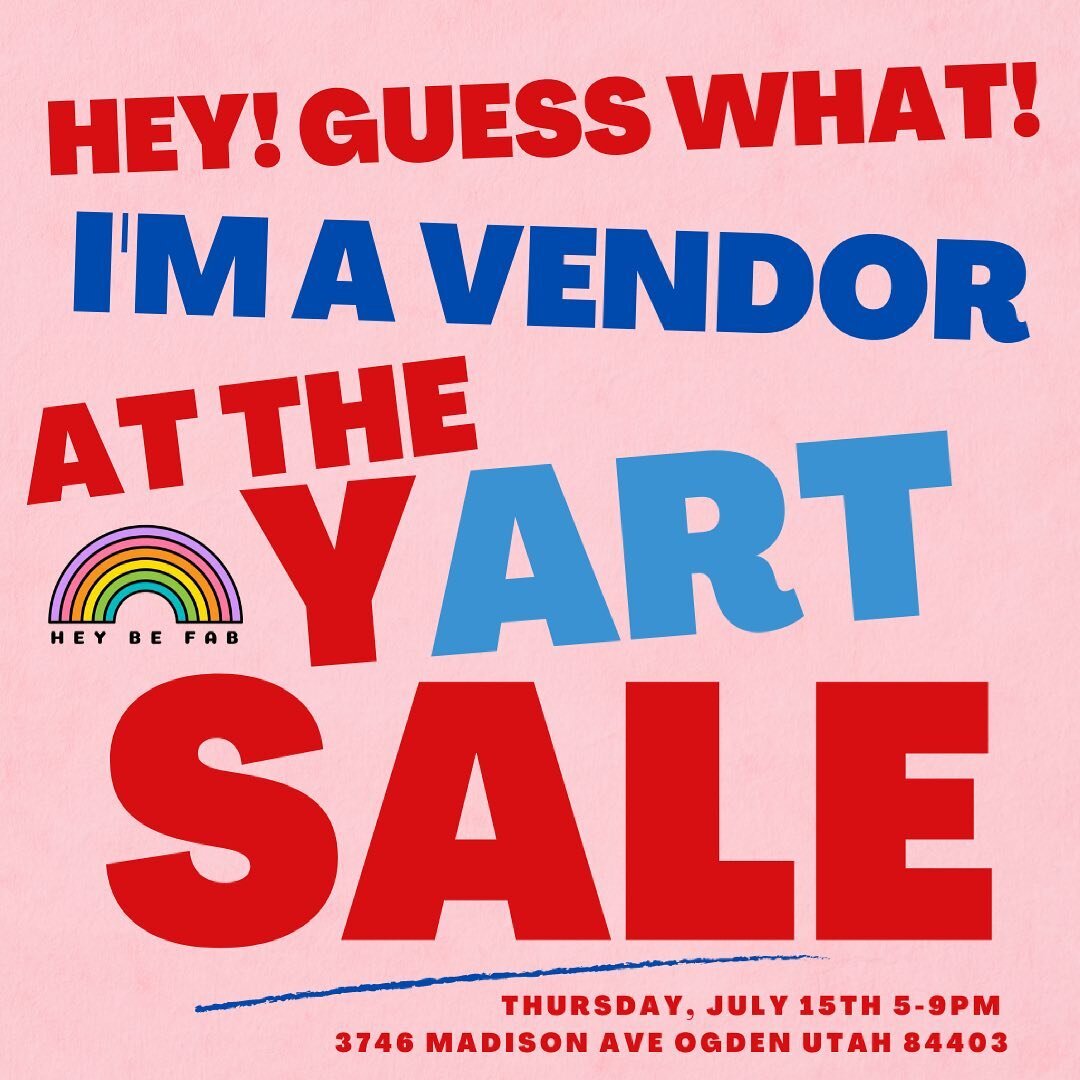 Last time was seriously so amazing! Grateful to be there again in July! Seriously, if there&rsquo;s one market to go to this summer it&rsquo;s this one! &hearts;️ 🎨 

@heybefab 

#utahevents #yartsale #utahart