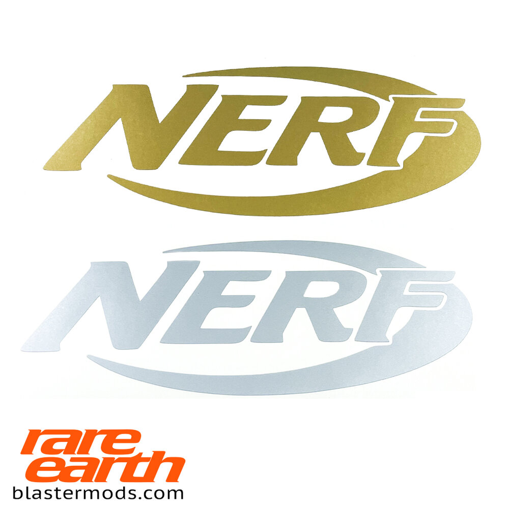 Nerf Logo Sticker — Rare Earth Blaster Mod Shop