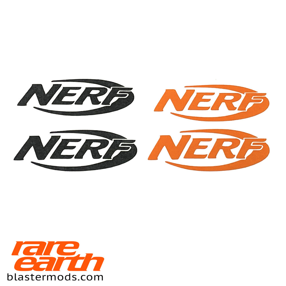 10 Nerf logo sticker — Rare Earth Blaster Mod Shop