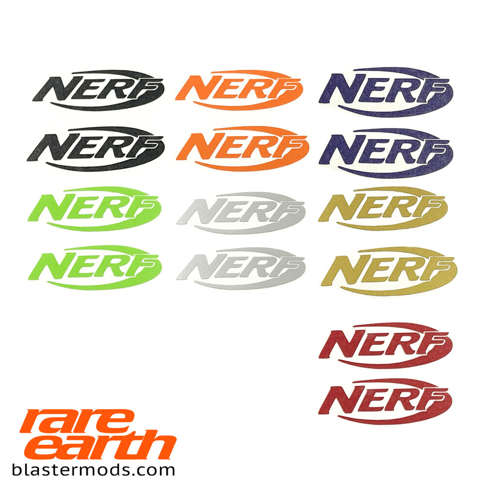 Nerf Logo Sticker — Rare Earth Blaster Mod Shop