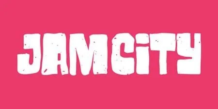 Pink background with white text that reads 'JAM CITY' in a bold, stylized font.