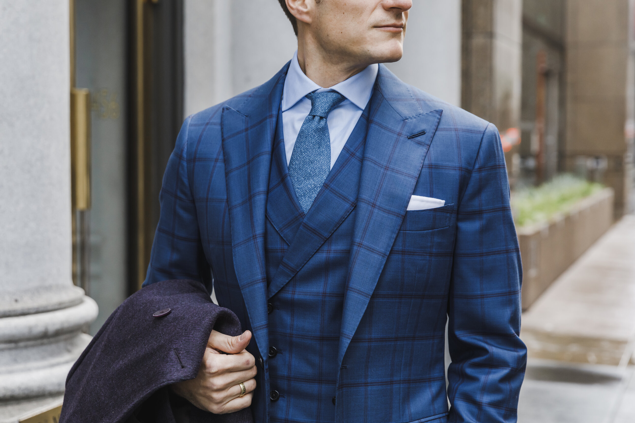 Linen Suit Navy Blue. Wedding Suit. High Quality
