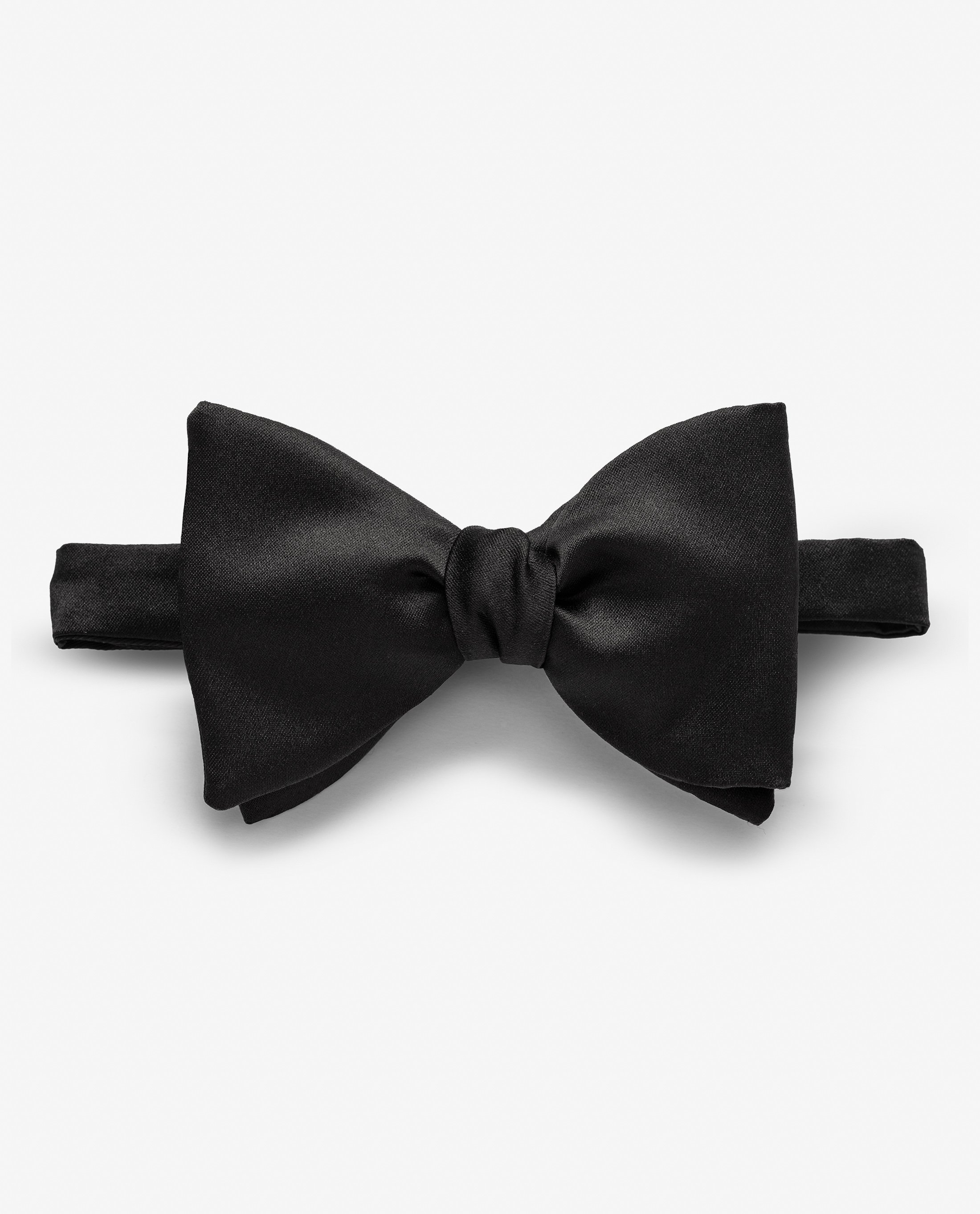 Black Satin Bow Tie