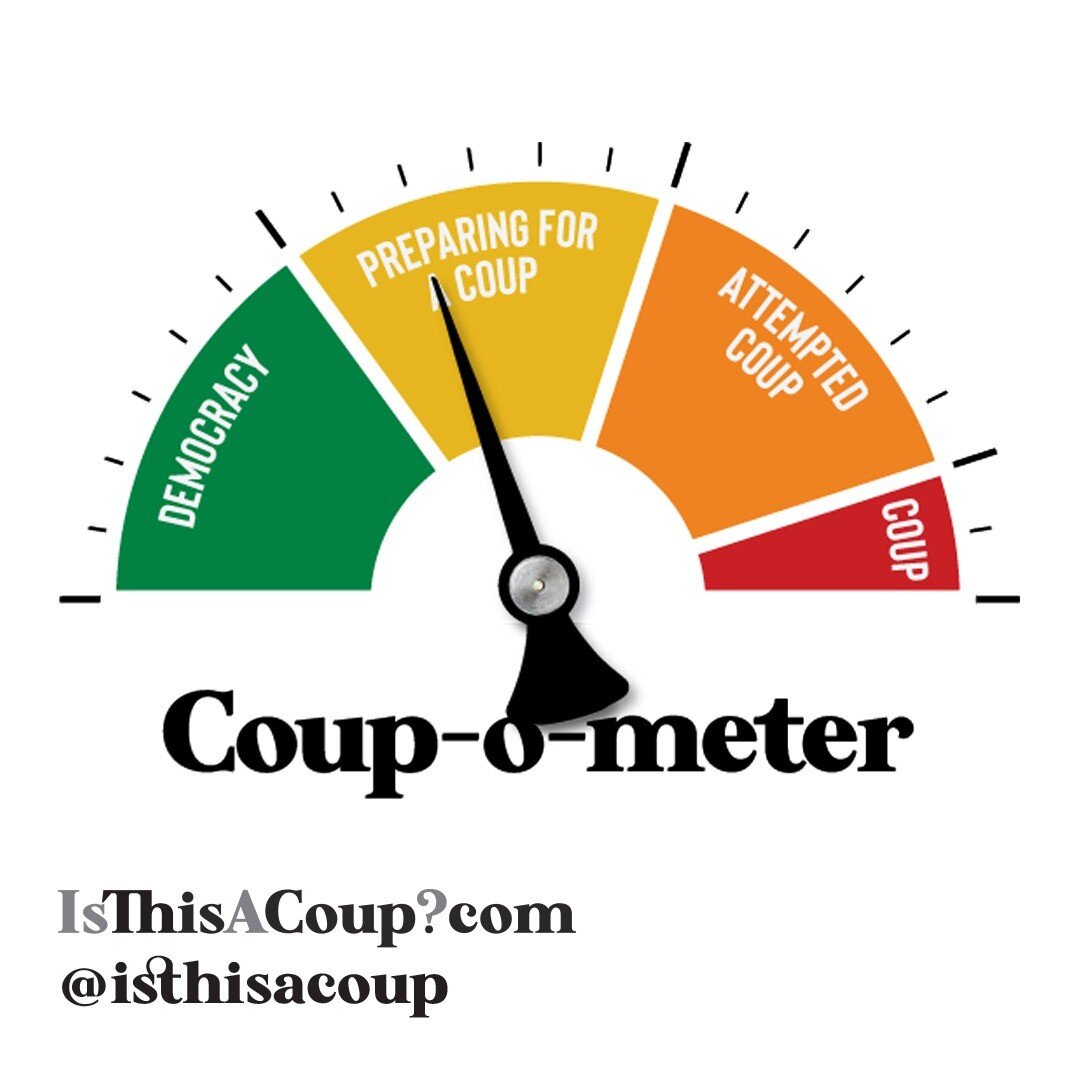 Update: The Coup-o-meter has moved one notch toward democracy today. Many of our updates focus on specific events, but today we're looking at a combination of factors that point to increasing momentum for a peaceful transition of power. At the same t