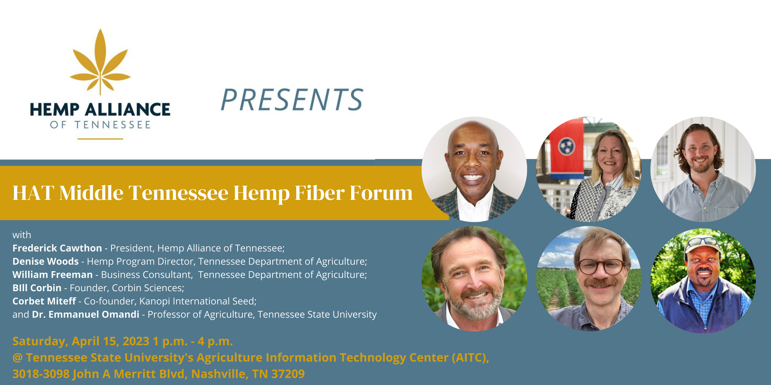 HAT April Middle Tennessee Hemp Fiber Forum