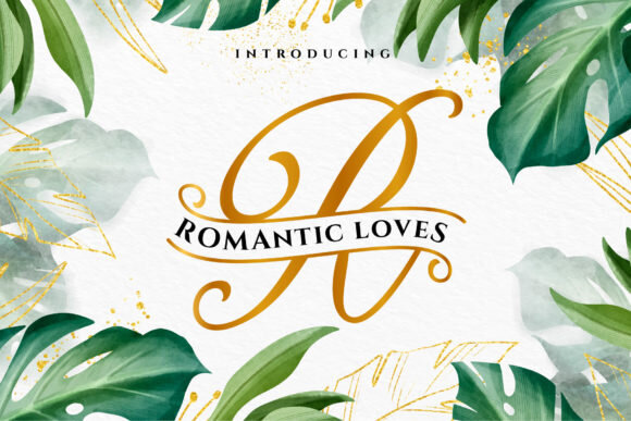 Romantic Loves Monogram by ToniStudio
