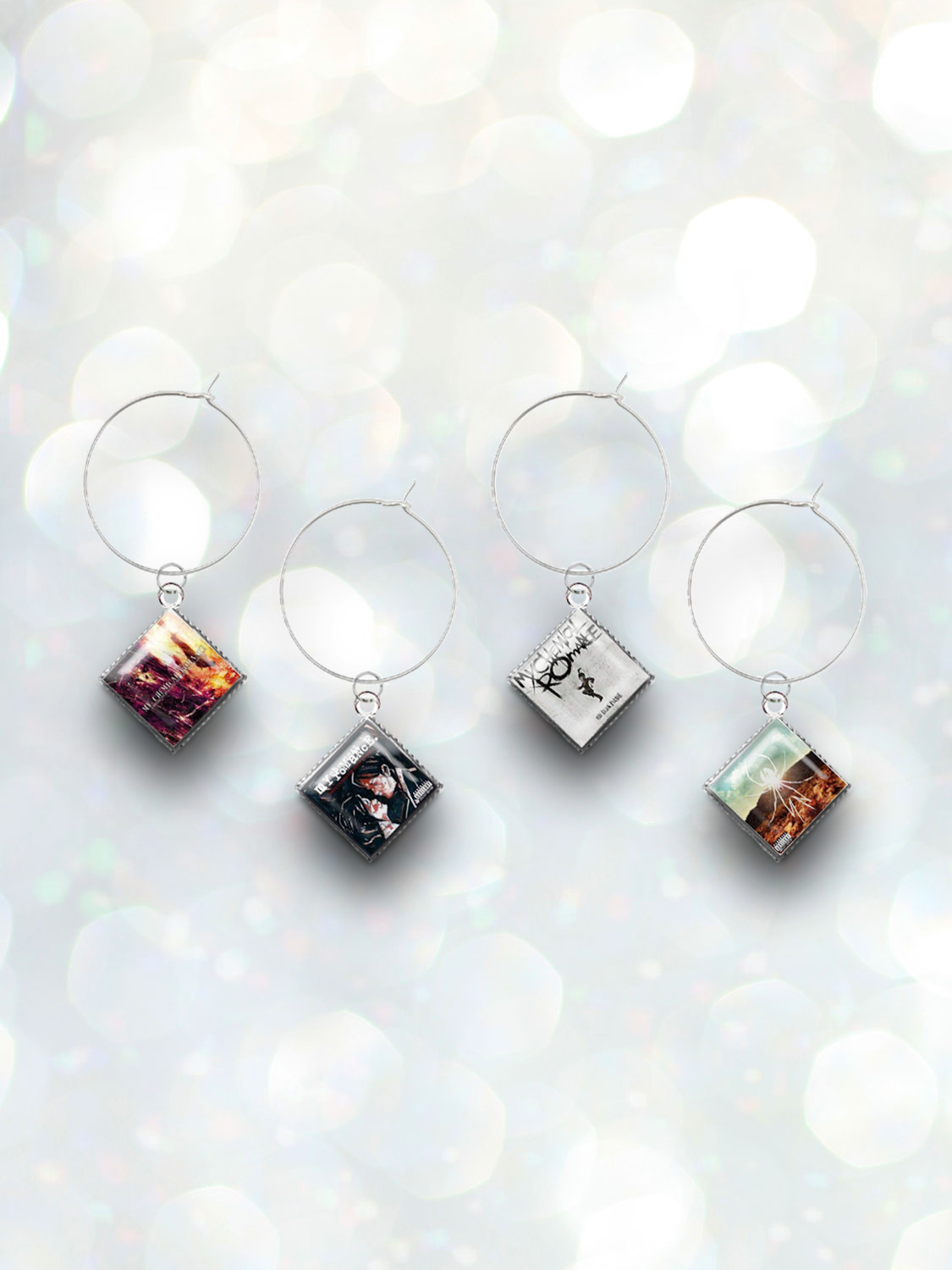SQUARE WINE CHARMS