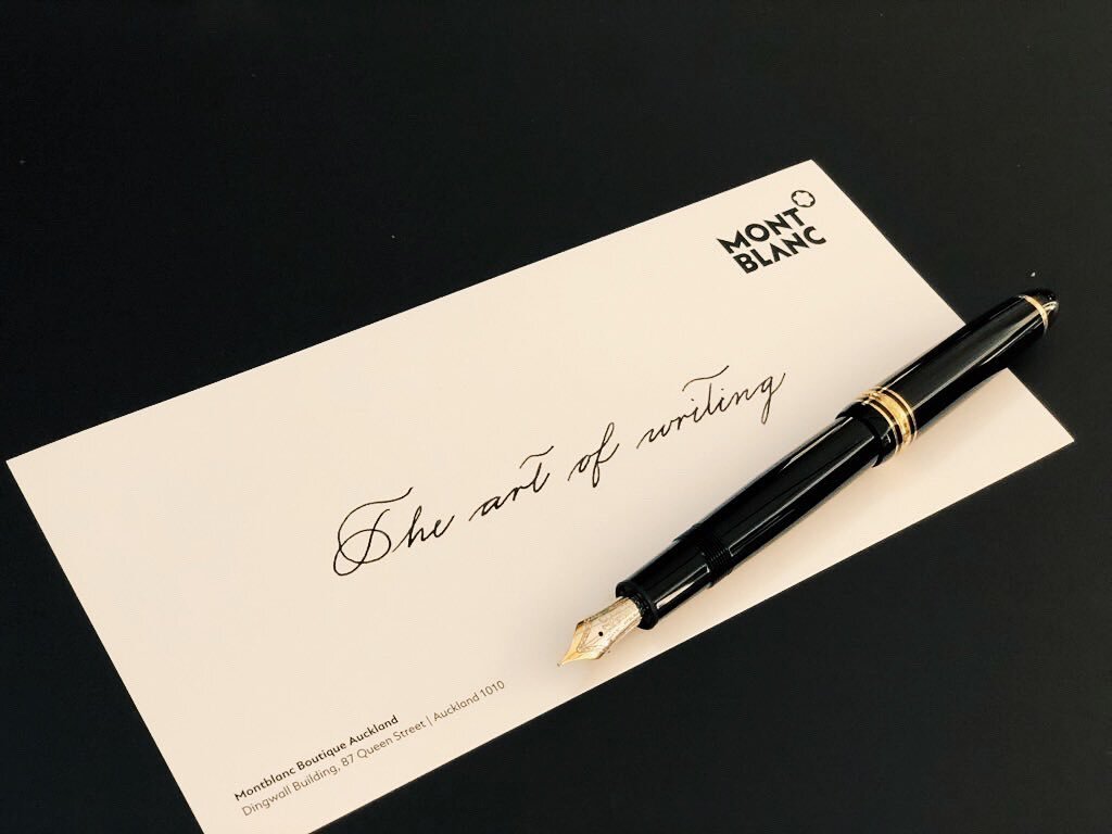 MontBlanc X The Calligraphy Co.

I&rsquo;m delighted to be part of @the_calligraphy_co Team providing calligraphy services at the @montblanc Auckland boutique in celebration of Valentine's Day. I look forward to personalising the perfect gift for you
