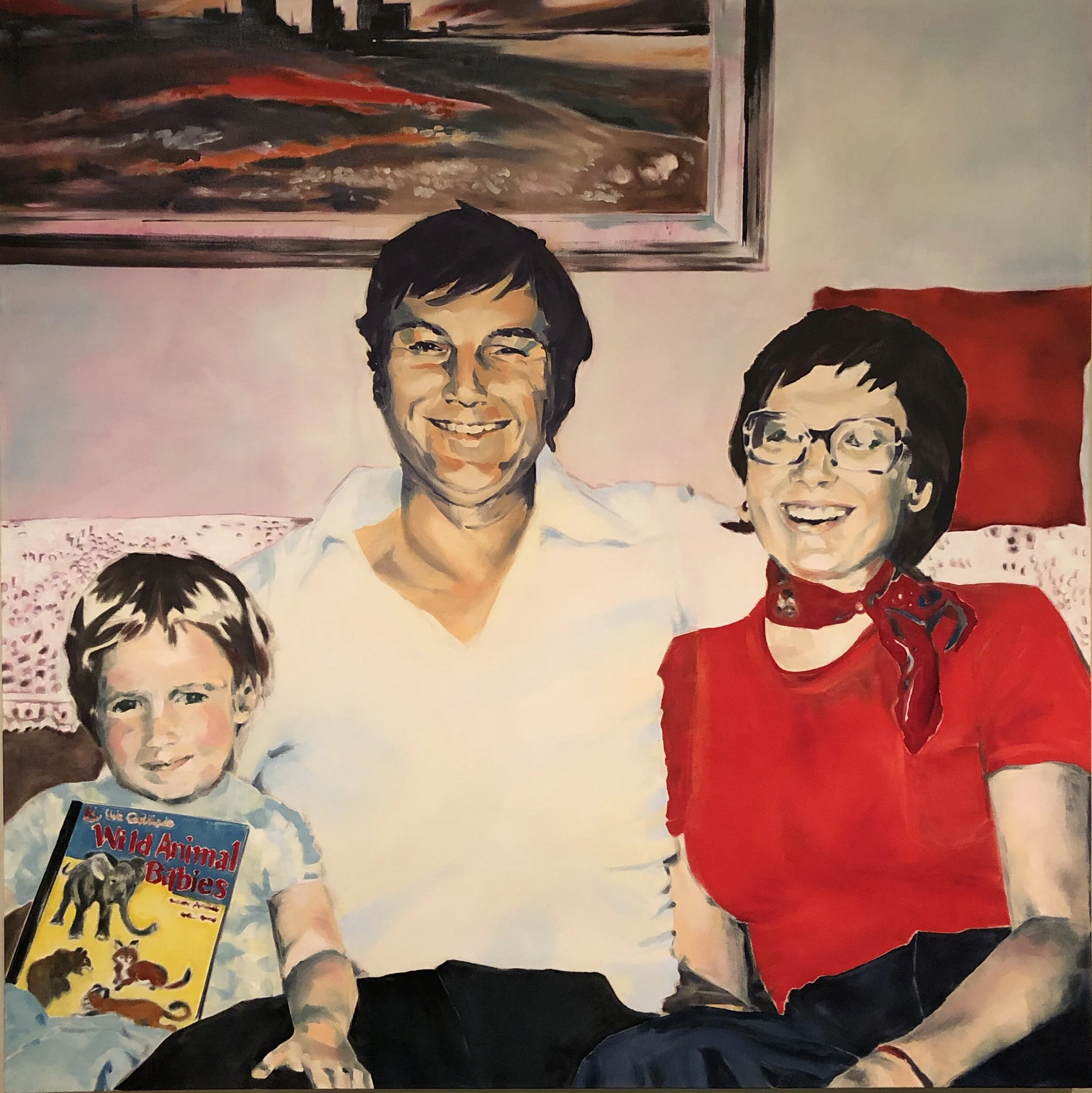 Man in the Moon, 48"x48", oil on canvas