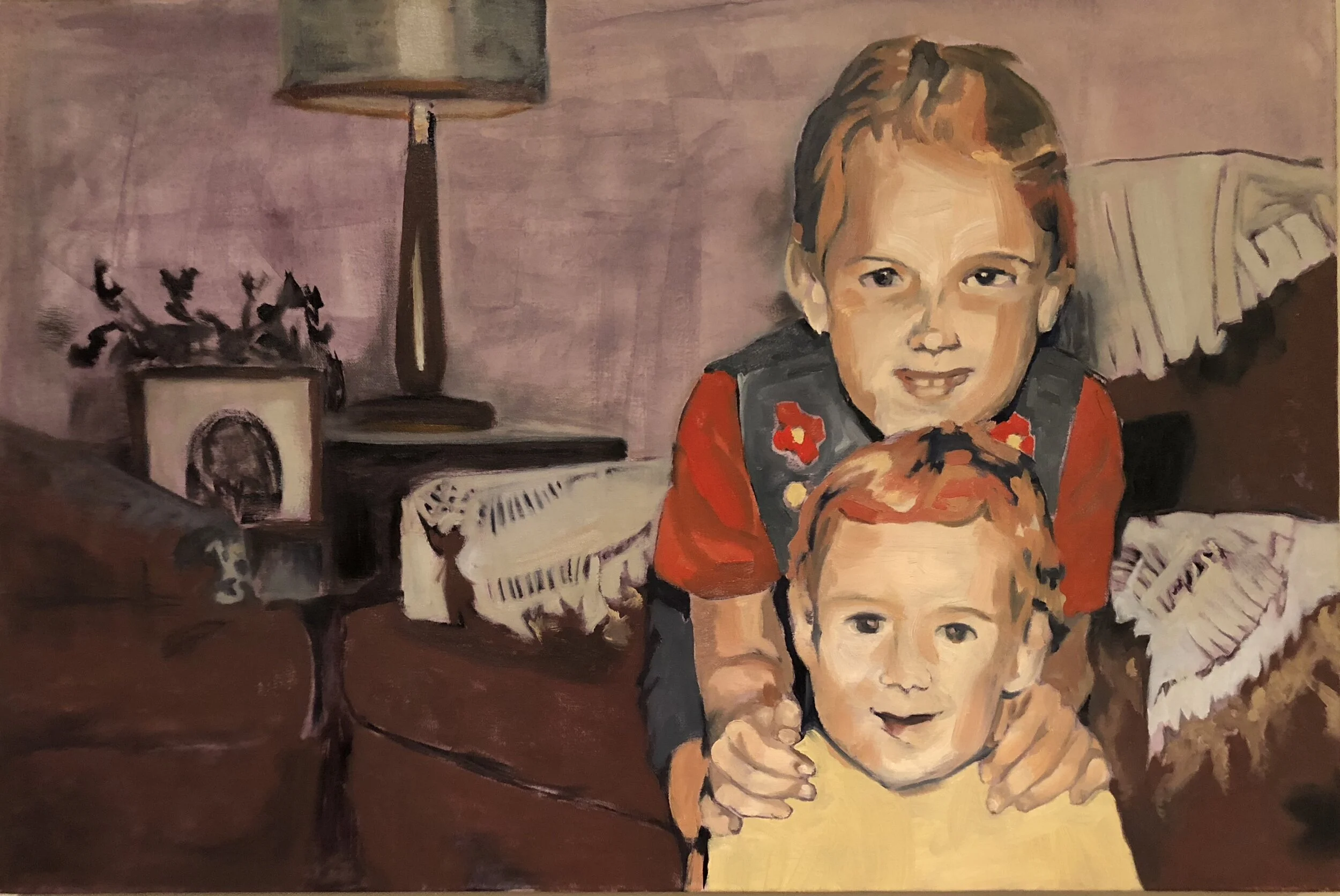 Doilies, 24"x36", oil on canvas